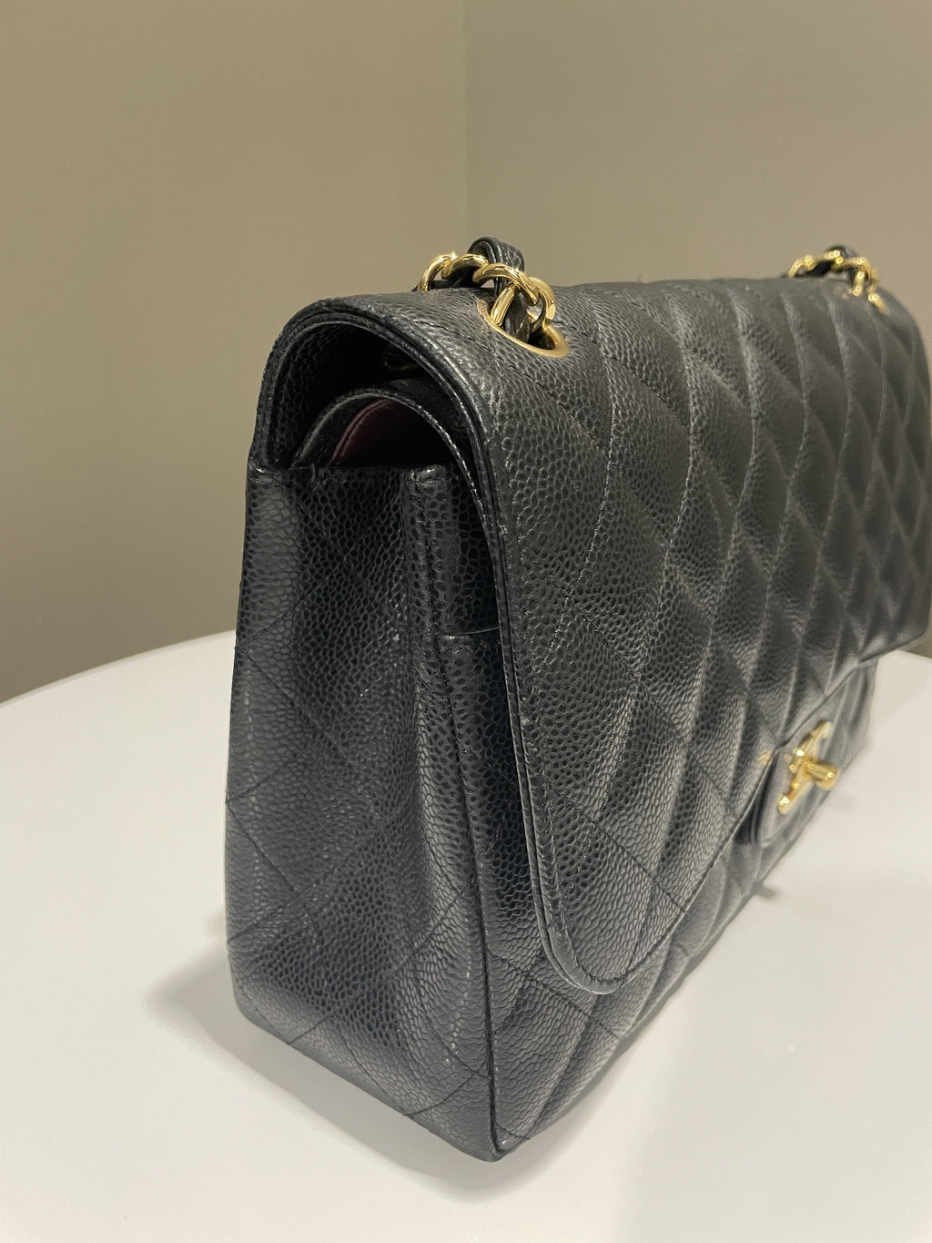 Chanel Classic Jumbo Double Flap Black Caviar