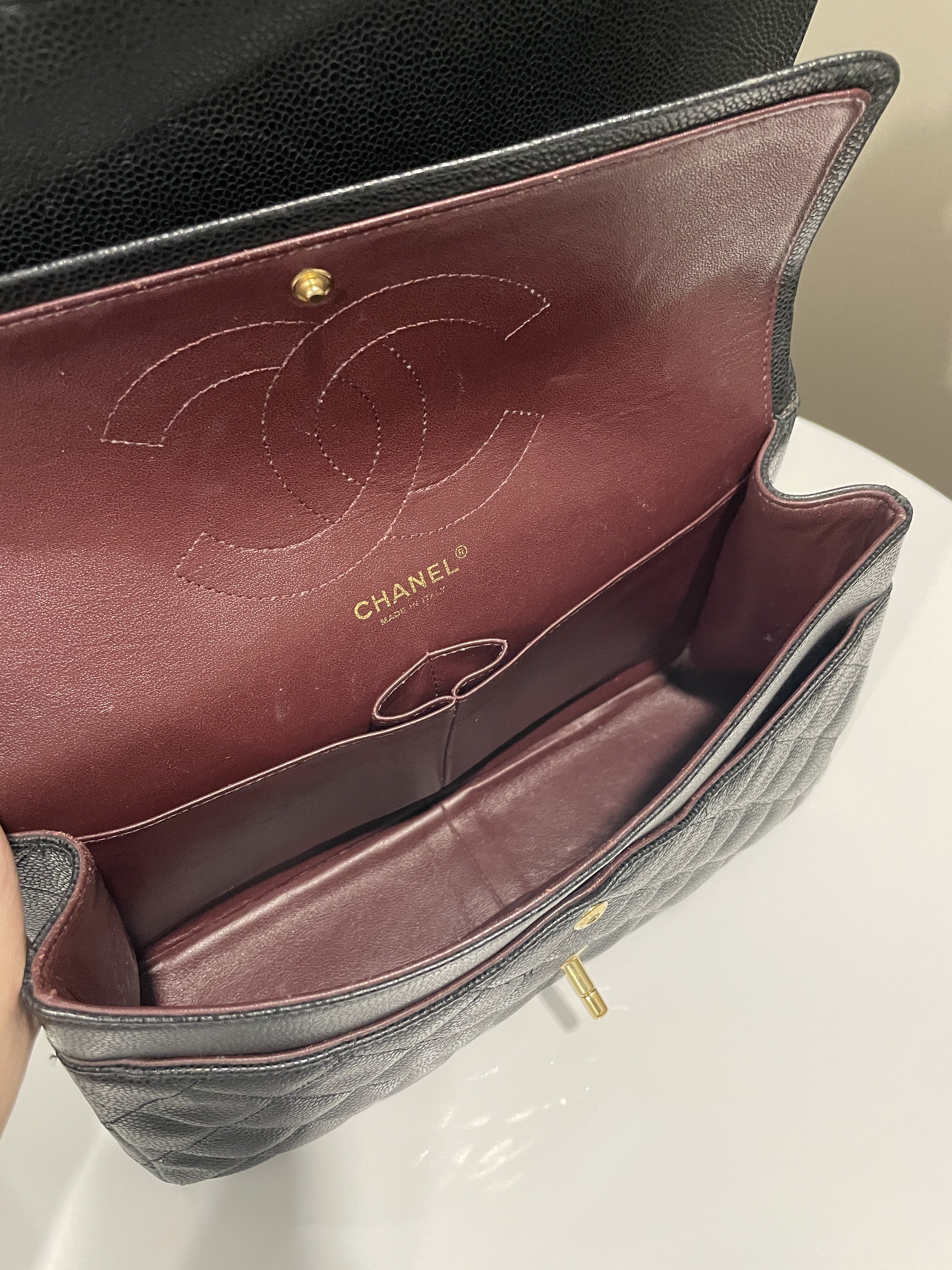 Chanel Classic Jumbo Double Flap Black Caviar