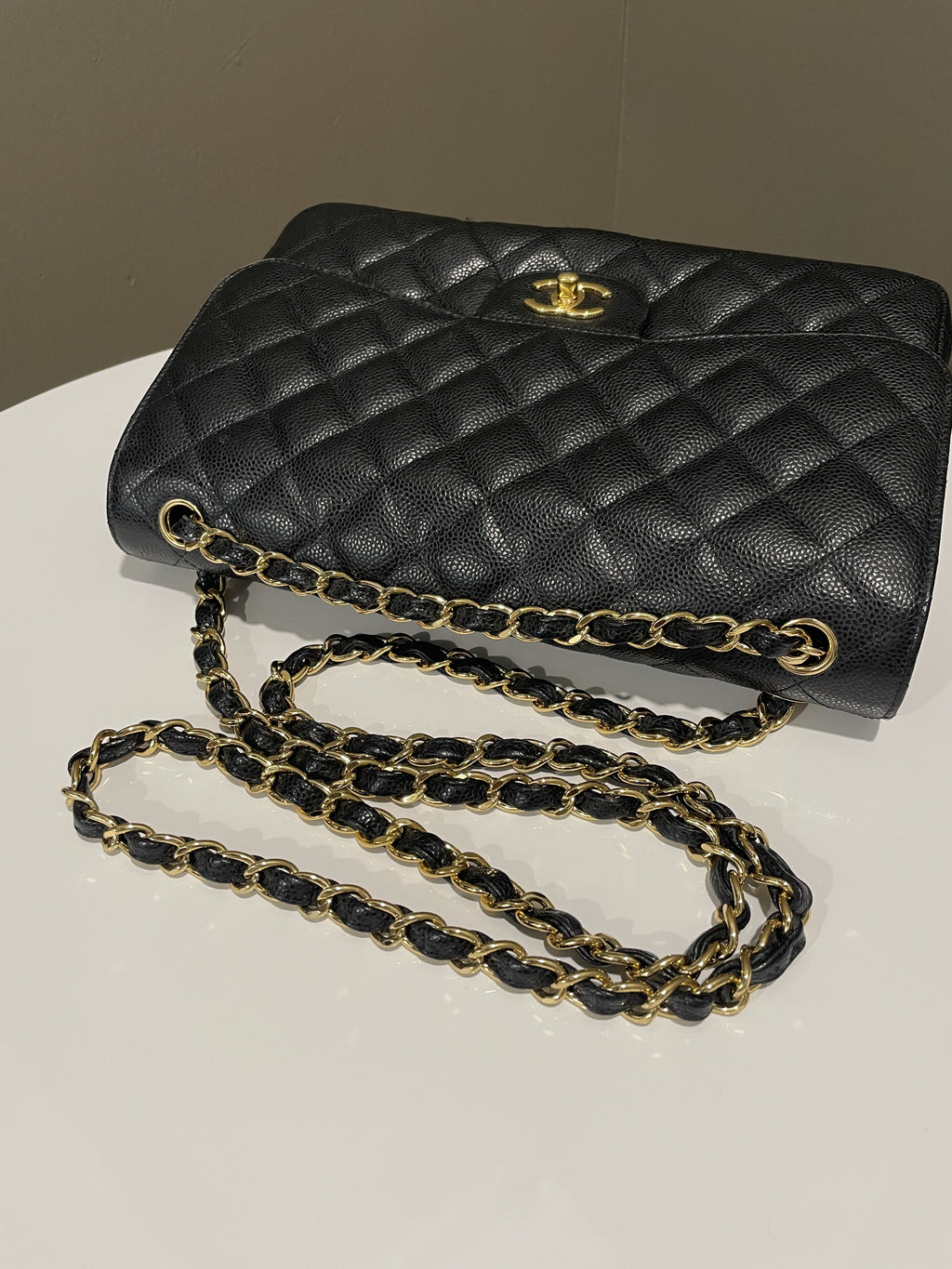 Chanel Classic Jumbo Double Flap Black Caviar