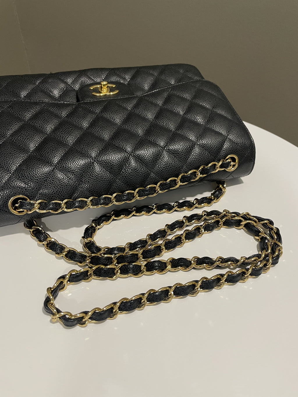 Chanel Classic Jumbo Double Flap Black Caviar