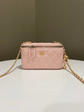 Chanel Pearl Crush Vanity Rectangular Pink Lambskin