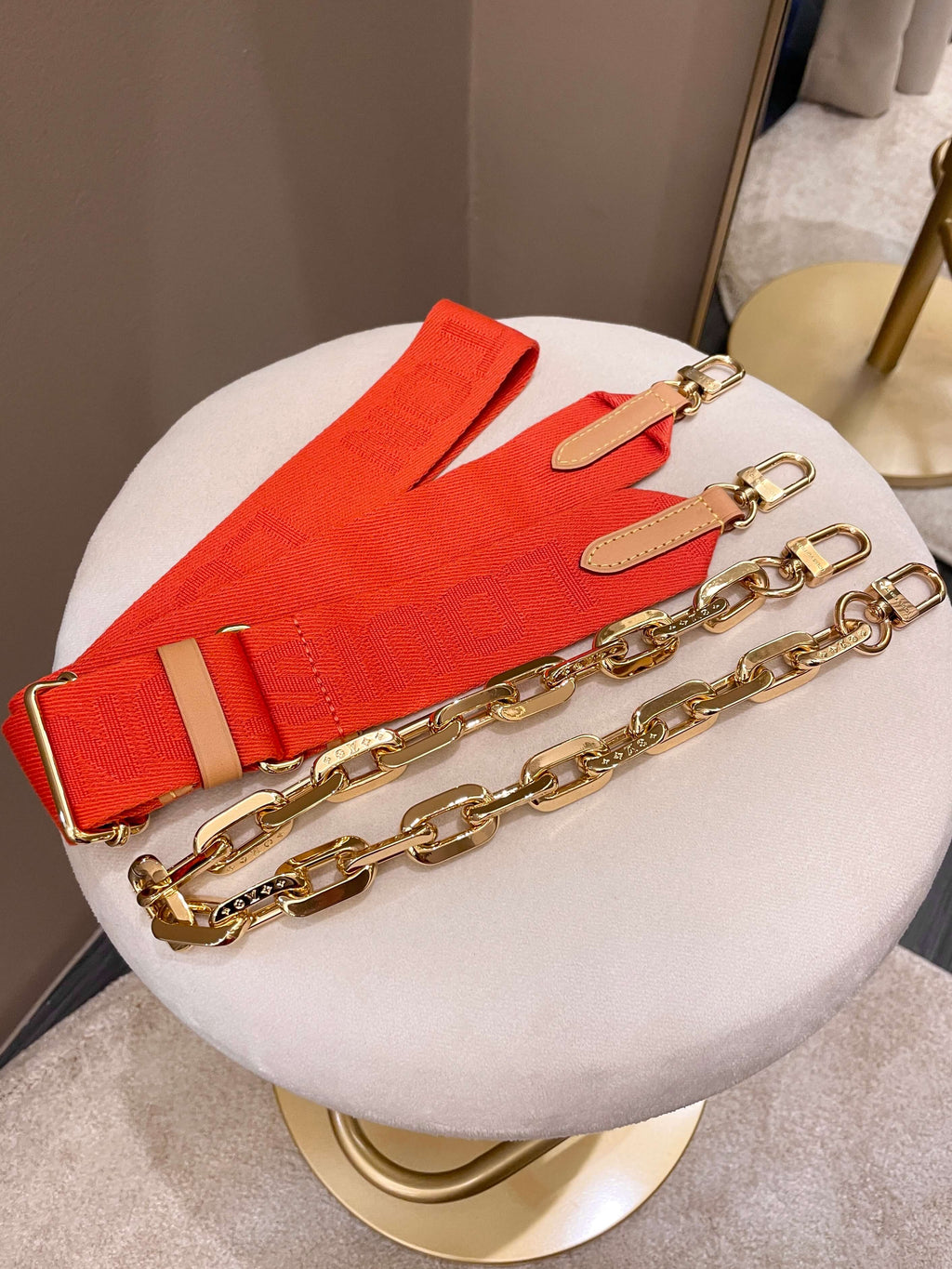 Louis Vuitton Coussin PM Vermillion Empreinte Leather