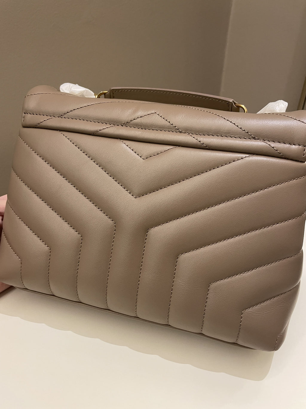 Saint Laurent Loulou Bag Dark Nude