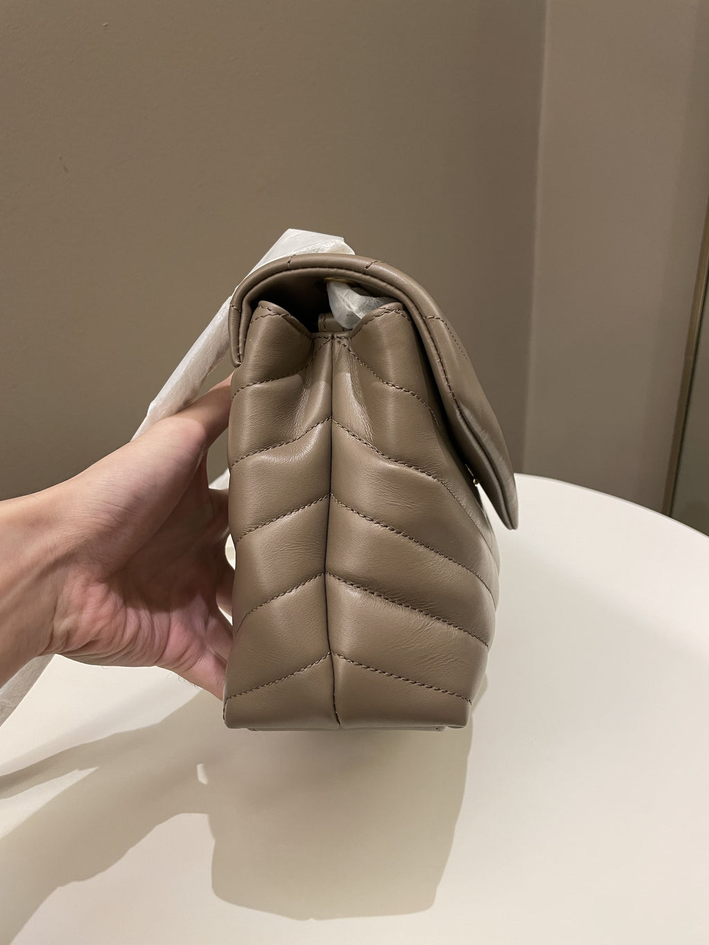 Saint Laurent Loulou Bag Dark Nude