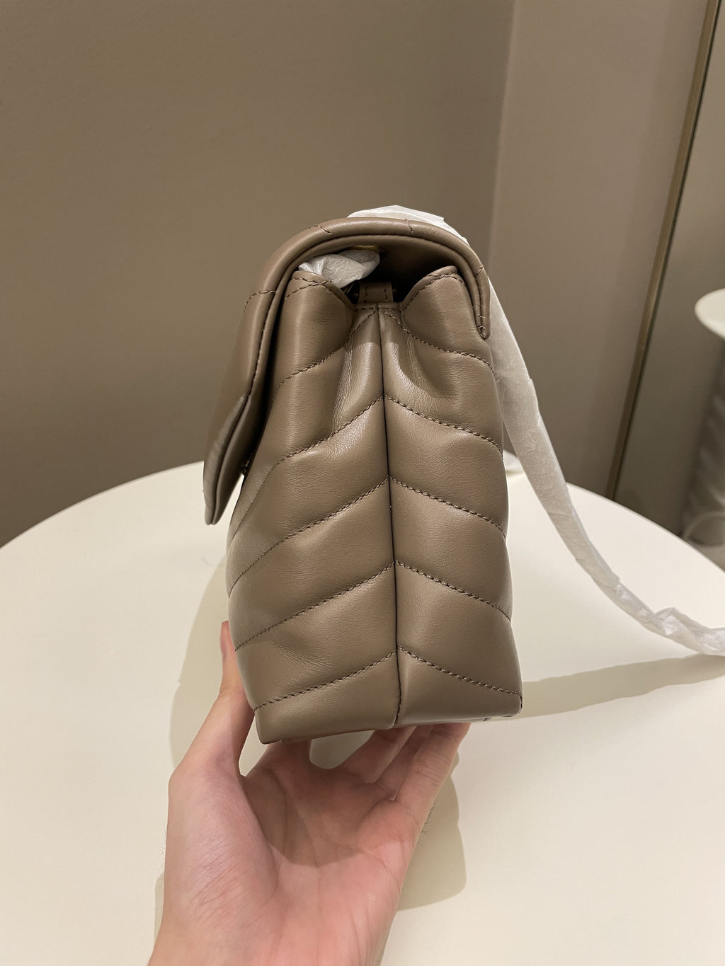 Saint Laurent Loulou Bag Dark Nude