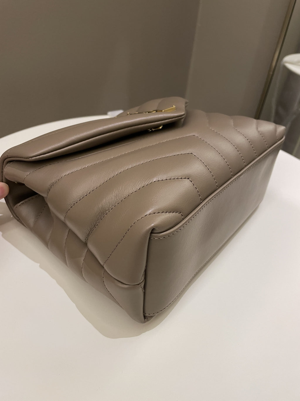 Saint Laurent Loulou Bag Dark Nude
