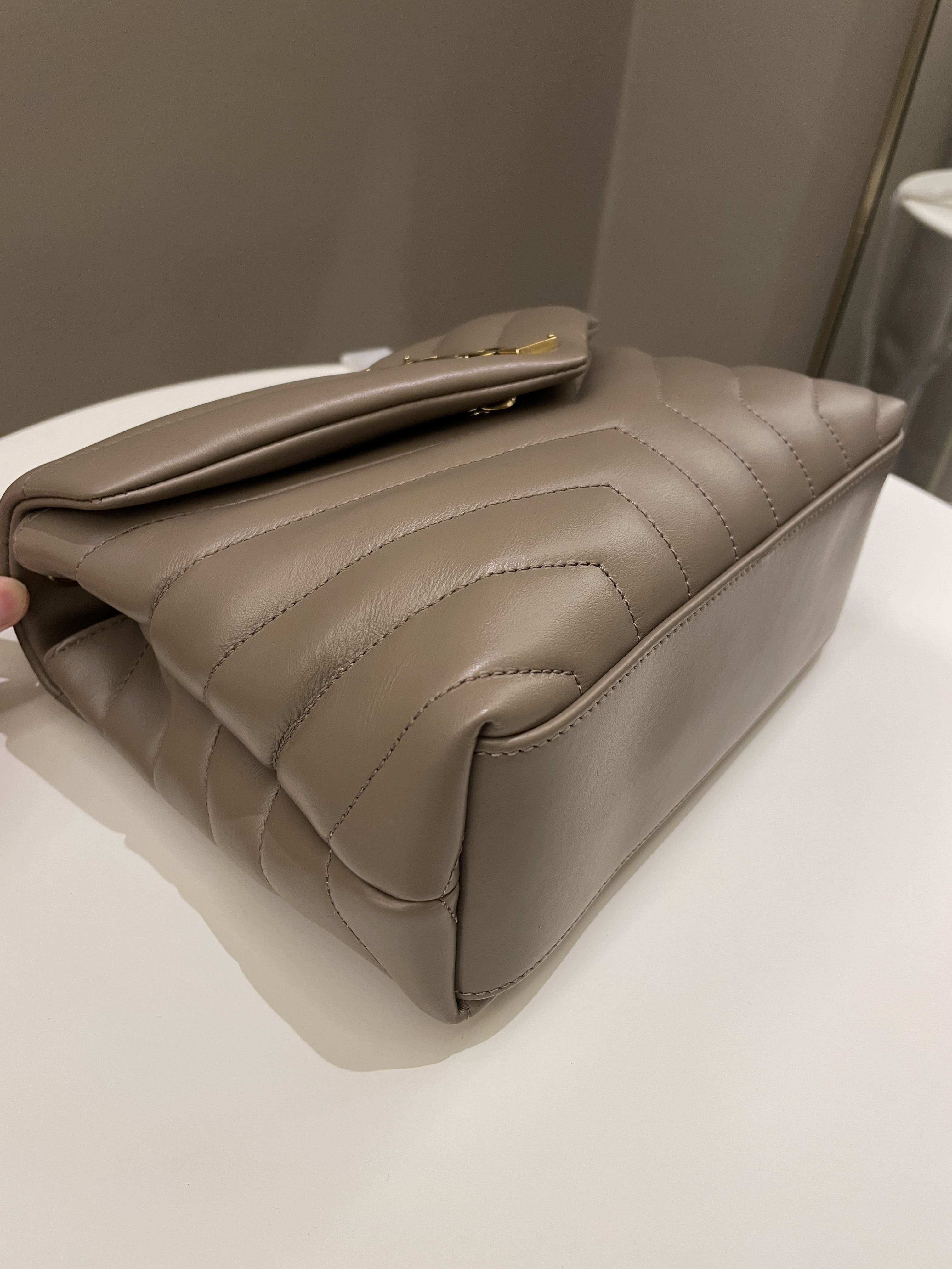 Saint Laurent Loulou Bag Dark Nude