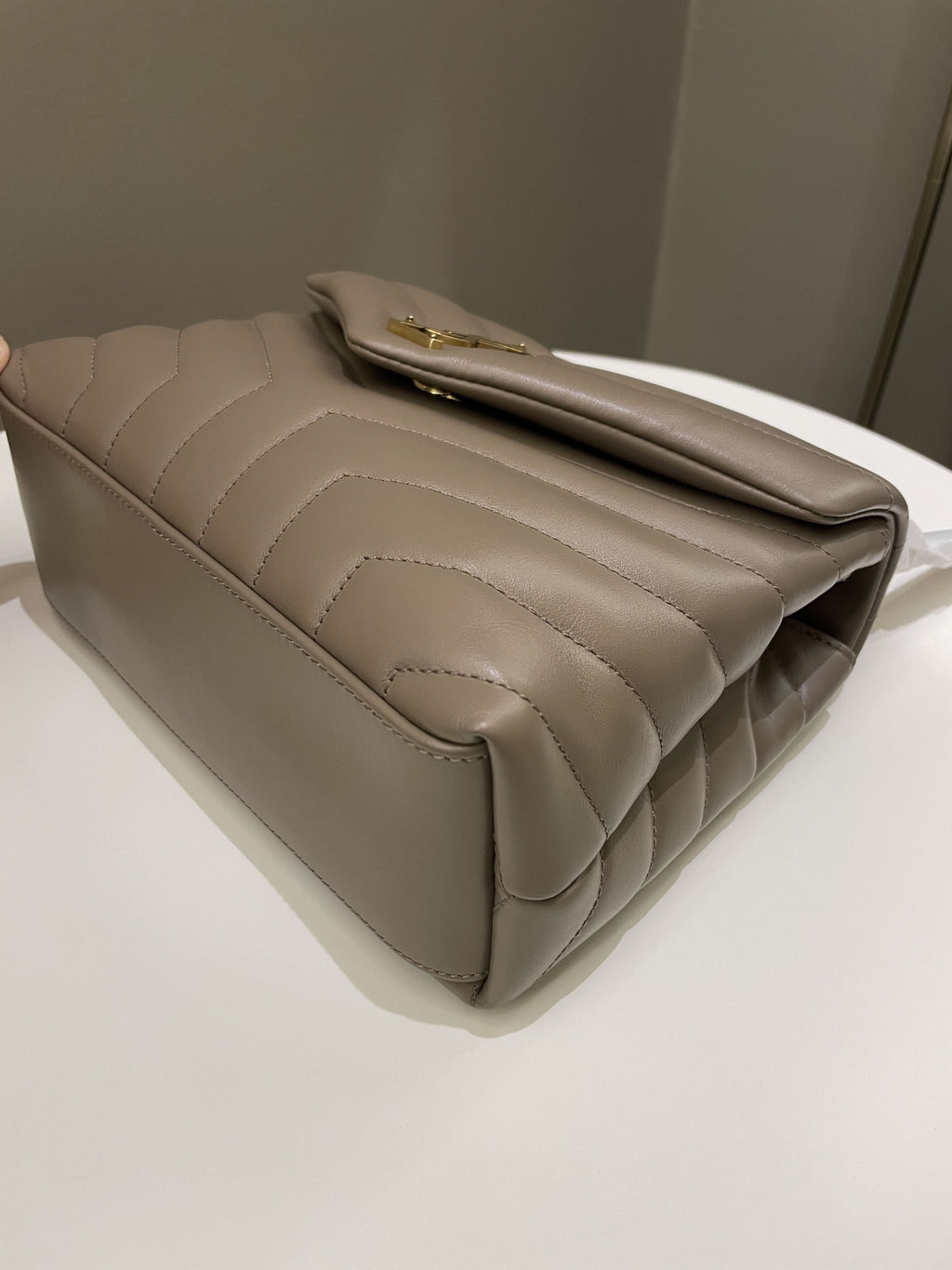 Saint Laurent Loulou Bag Dark Nude