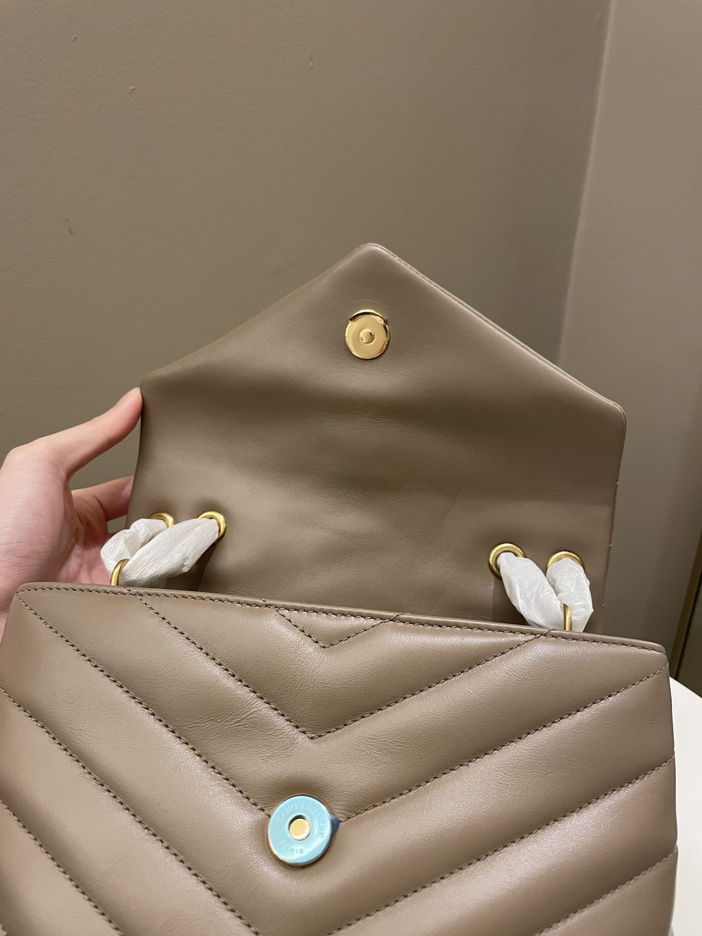 Saint Laurent Loulou Bag Dark Nude