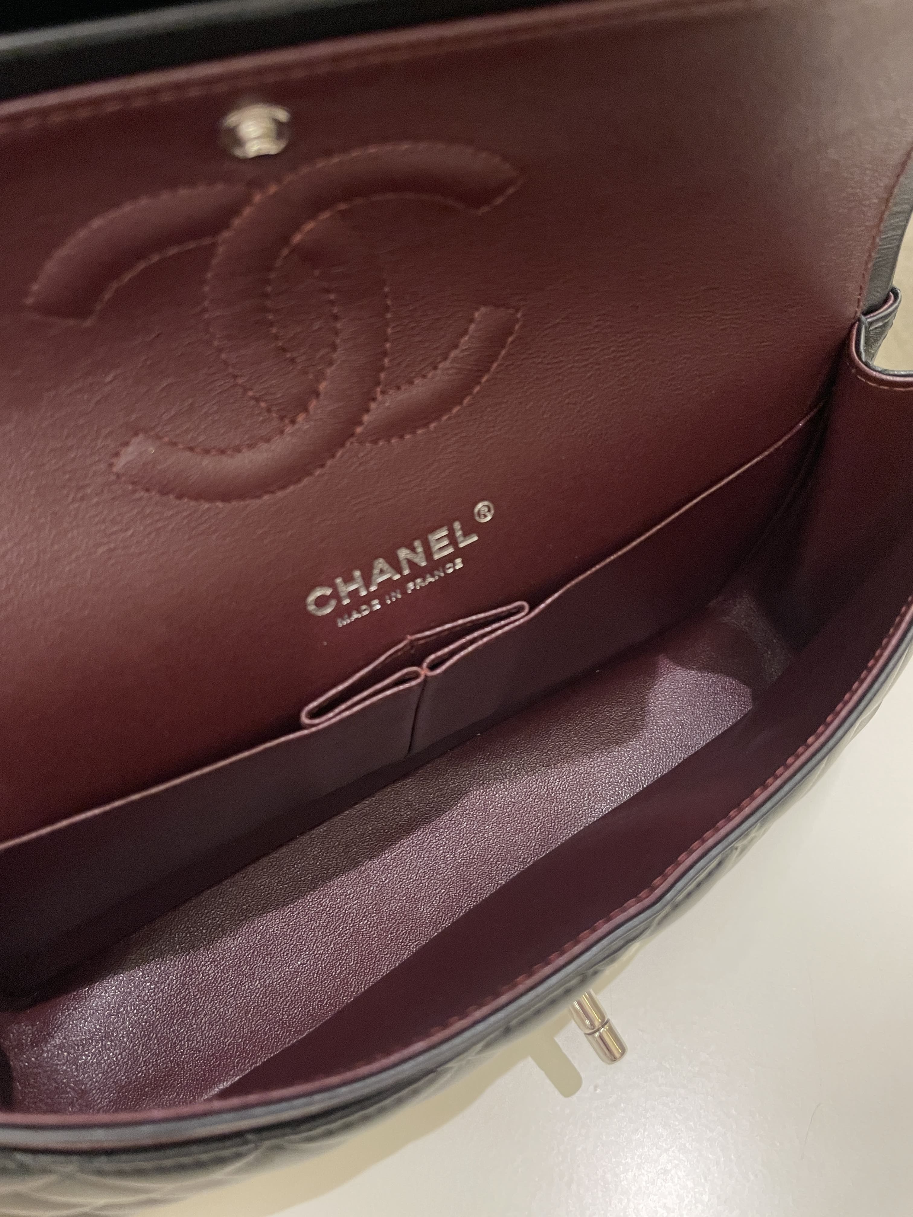 Chanel Classic Quilted Medium Double Flap Black Lambskin
