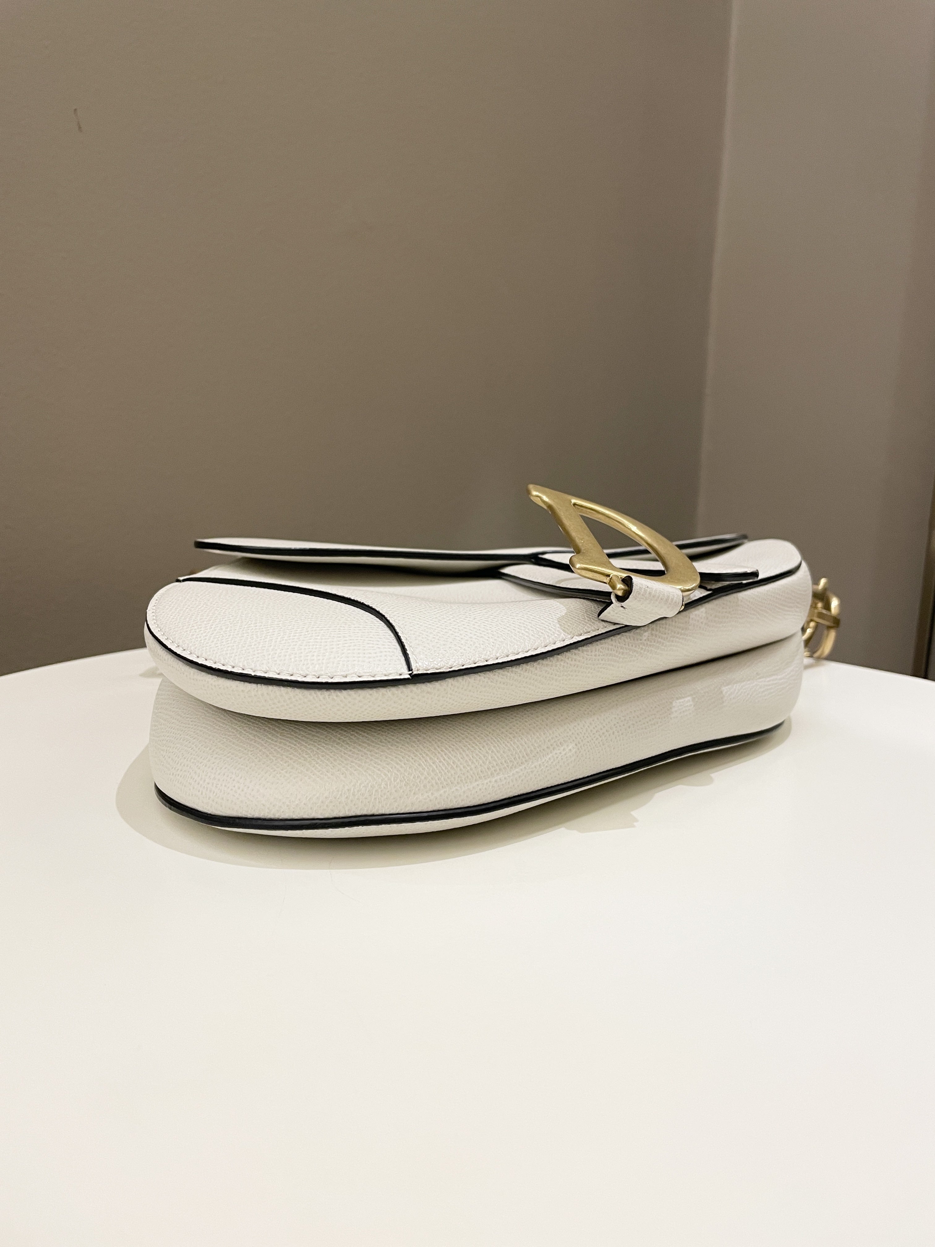 Dior Saddle Bag Ivory Epsom