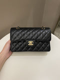 Chanel Classic Quilted Small Double Flap Black Caviar
