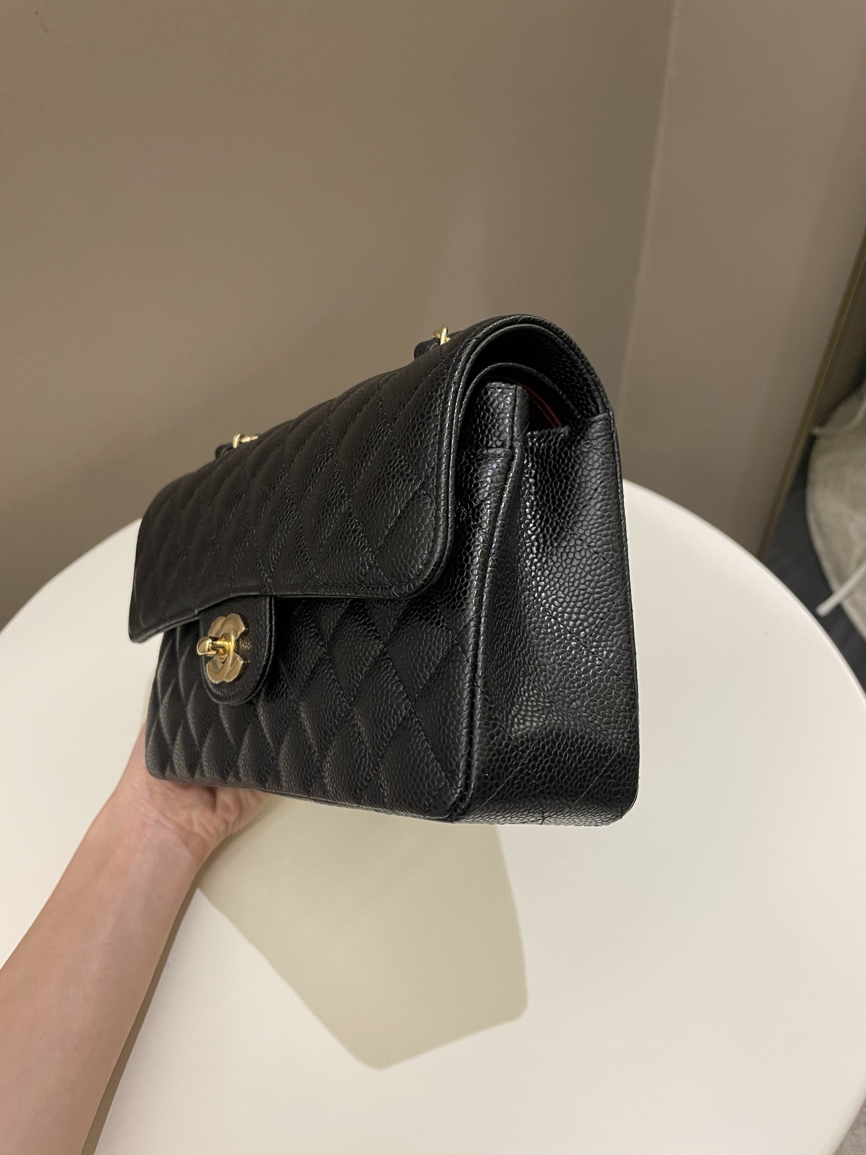 Chanel Classic Quilted Small Double Flap Black Caviar