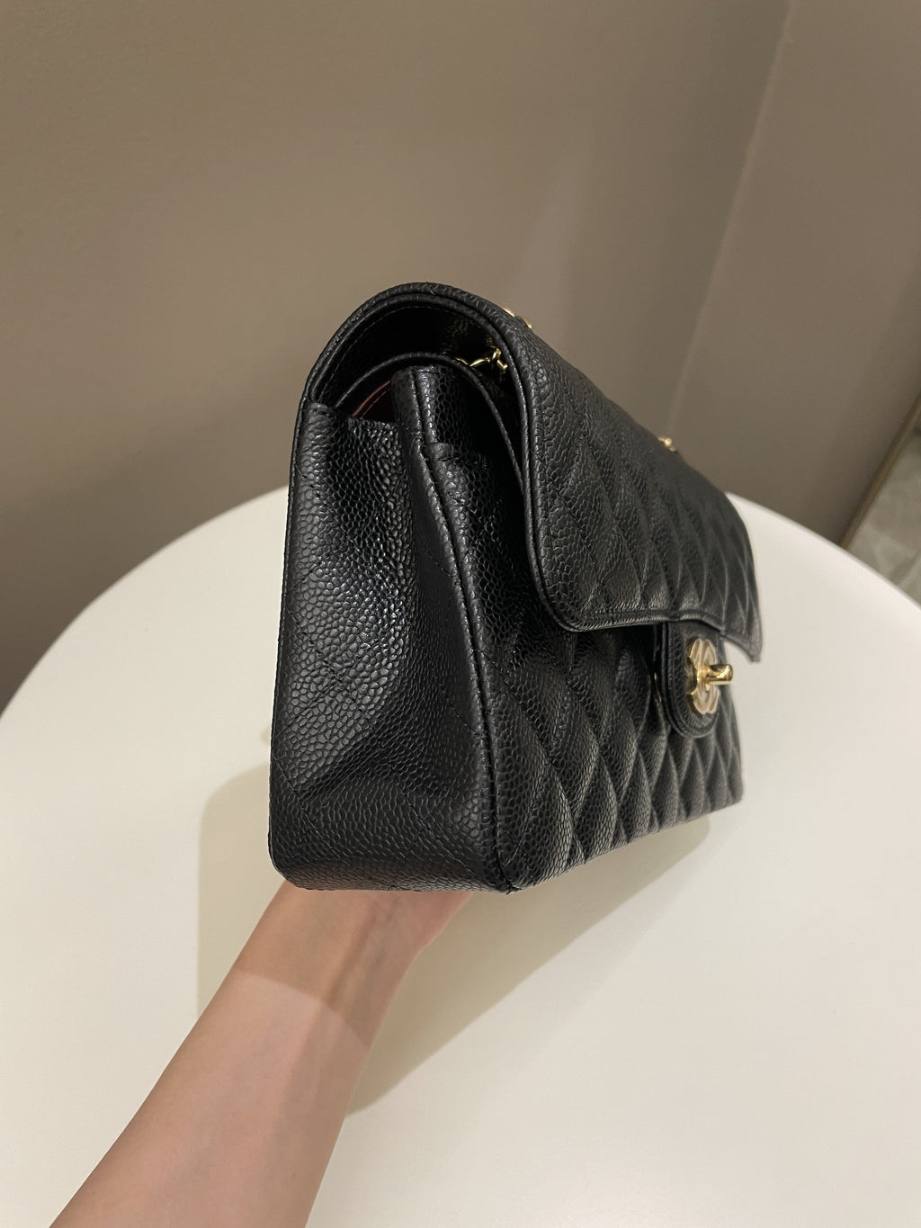Chanel Classic Quilted Small Double Flap Black Caviar