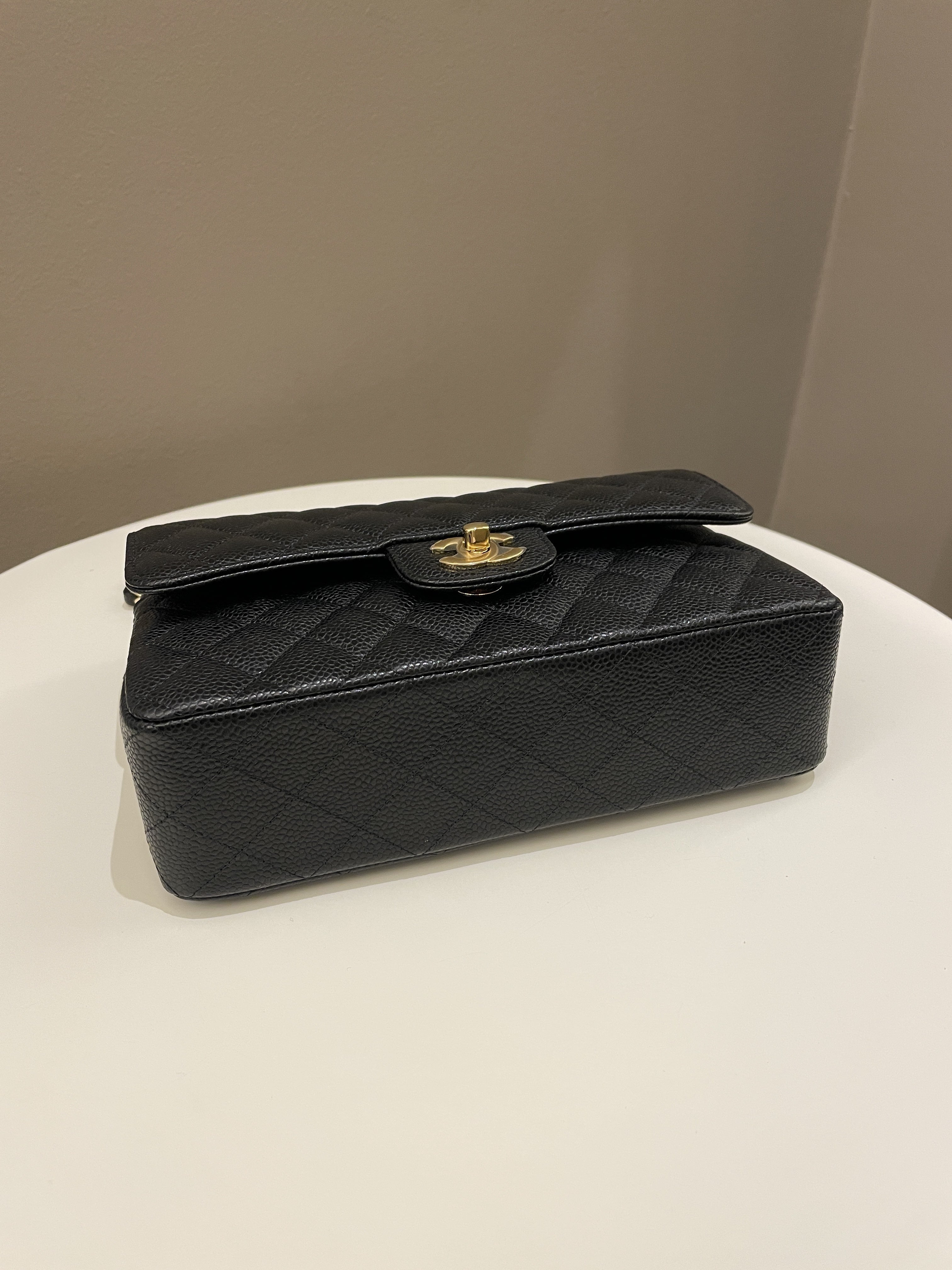 Chanel Classic Quilted Small Double Flap Black Caviar