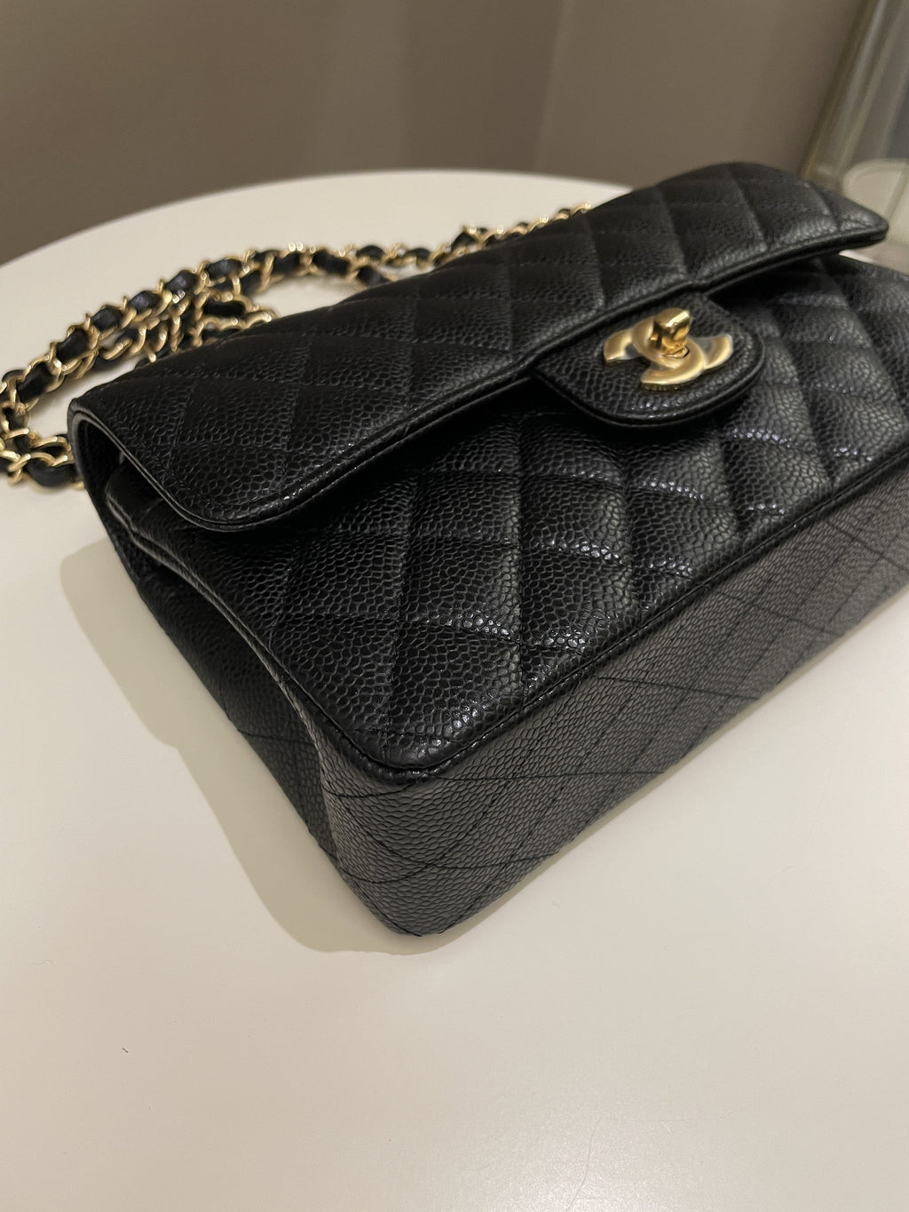 Chanel Classic Quilted Small Double Flap Black Caviar