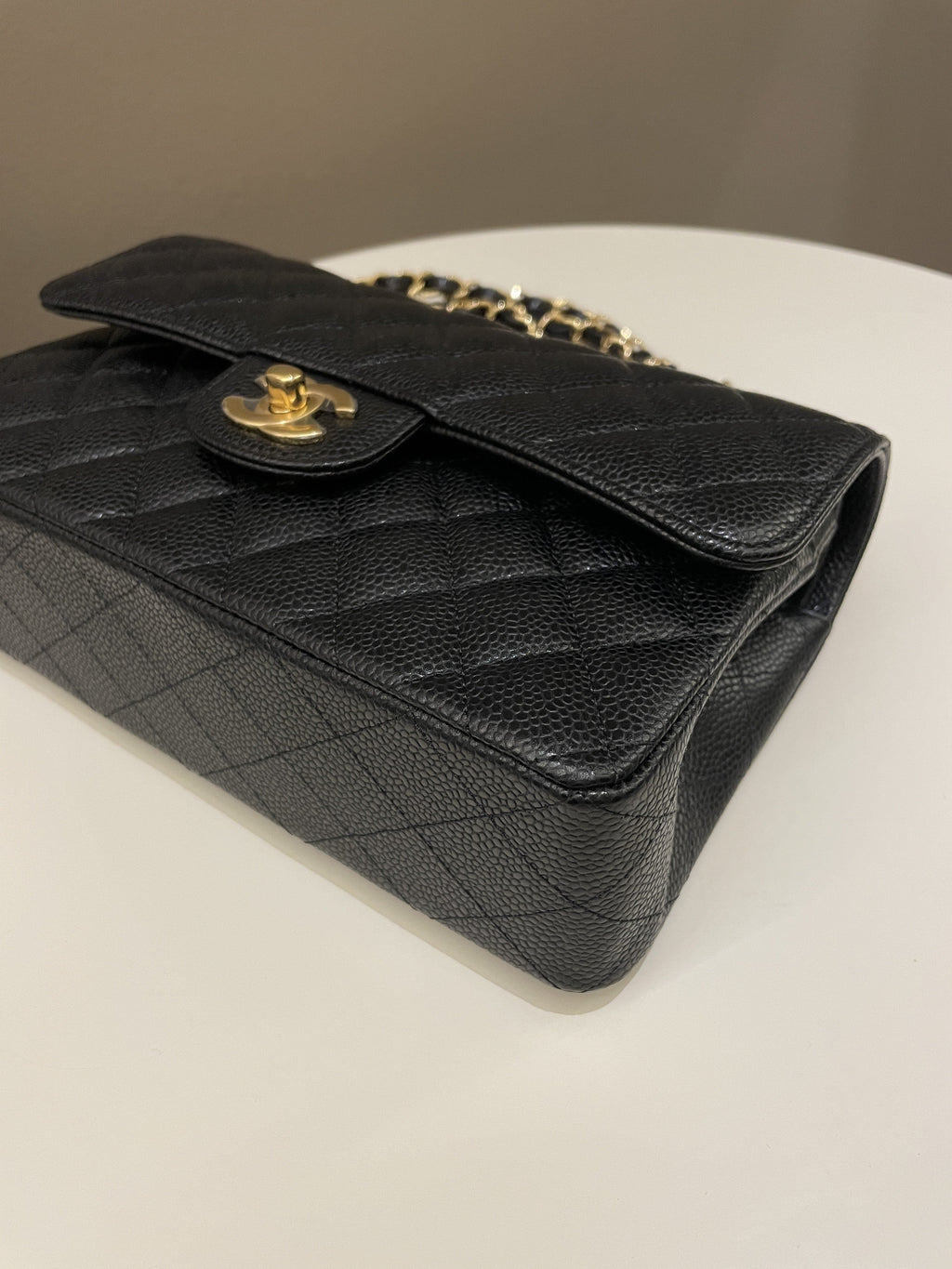 Chanel Classic Quilted Small Double Flap Black Caviar