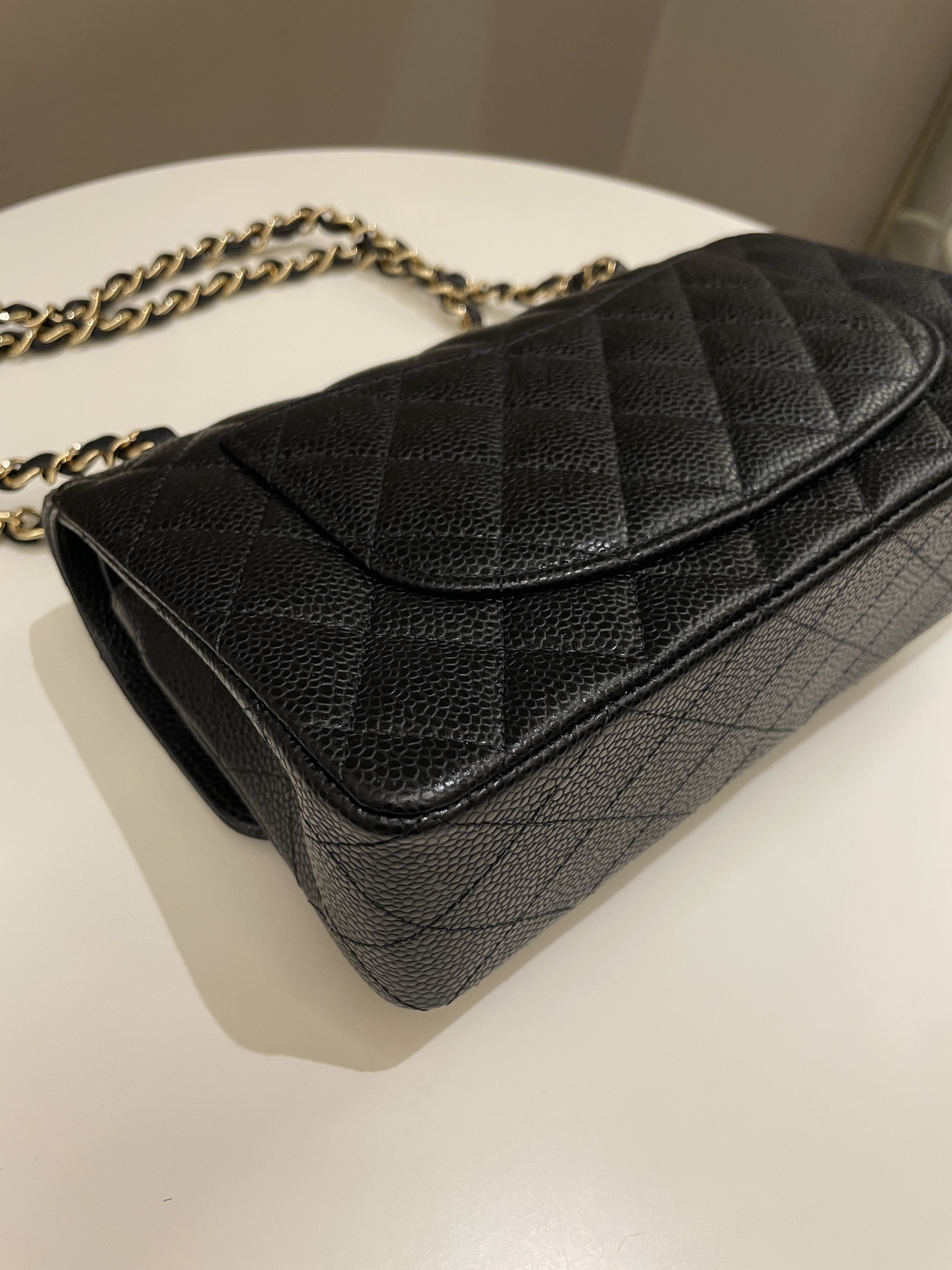Chanel Classic Quilted Small Double Flap Black Caviar