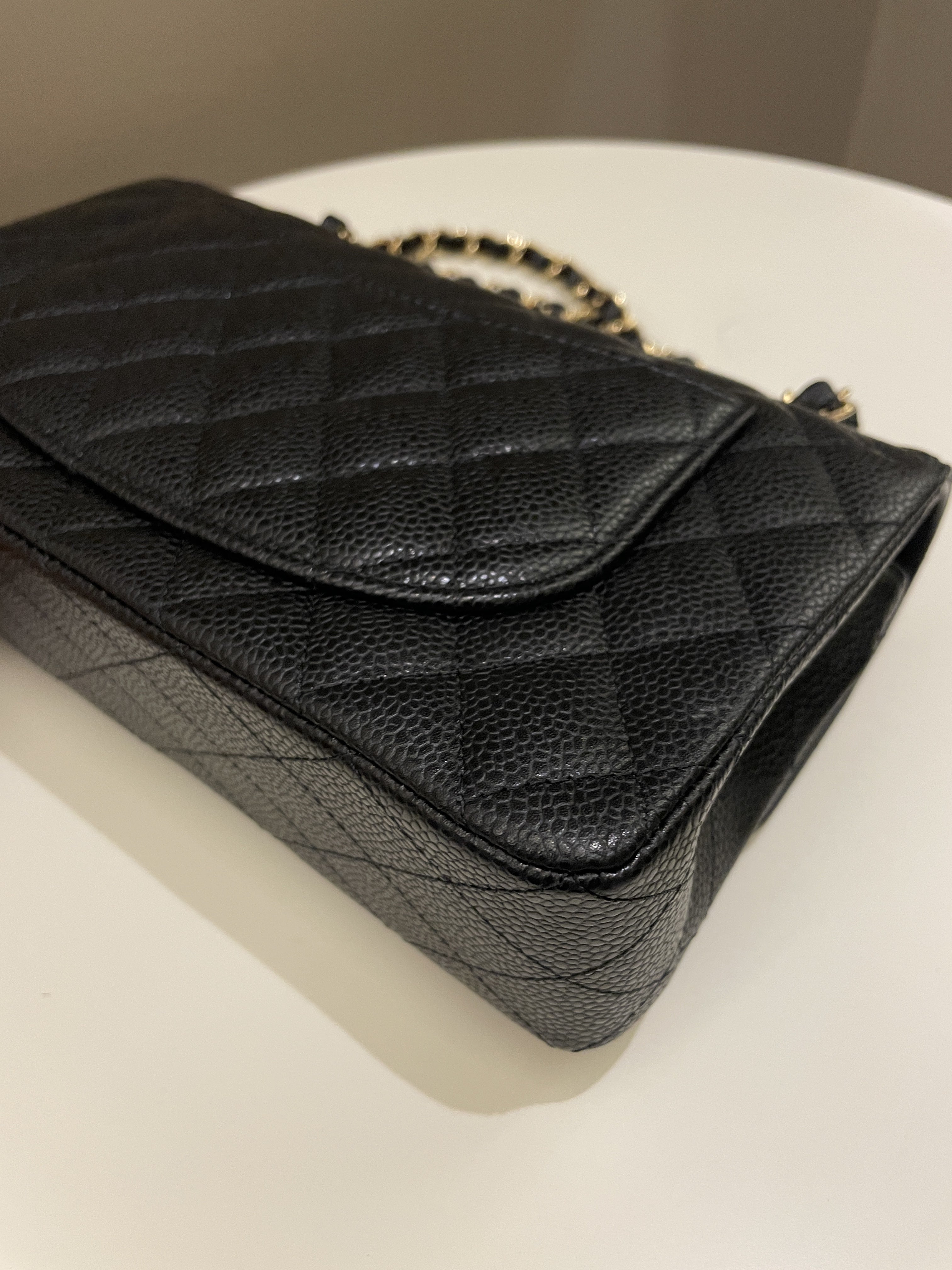 Chanel Classic Quilted Small Double Flap Black Caviar