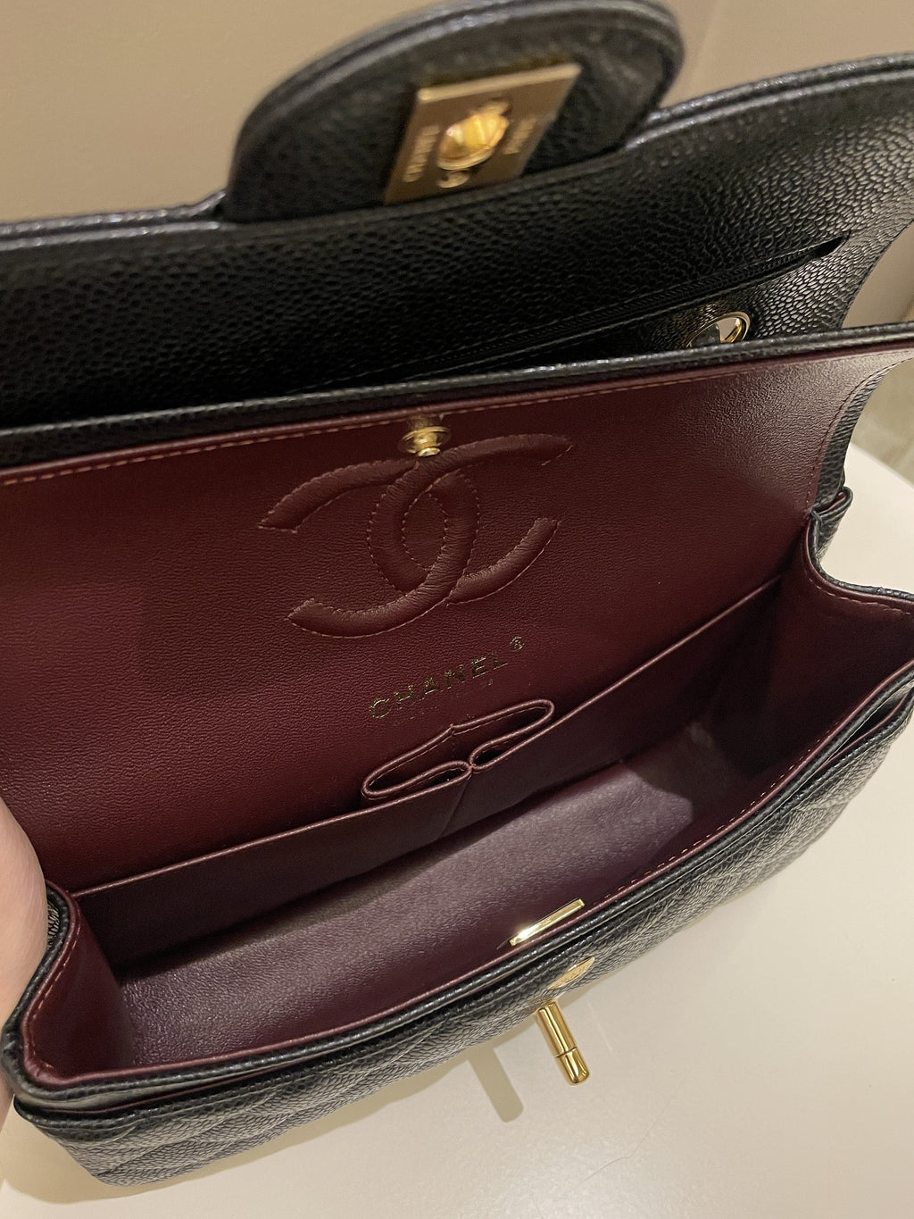 Chanel Classic Quilted Small Double Flap Black Caviar
