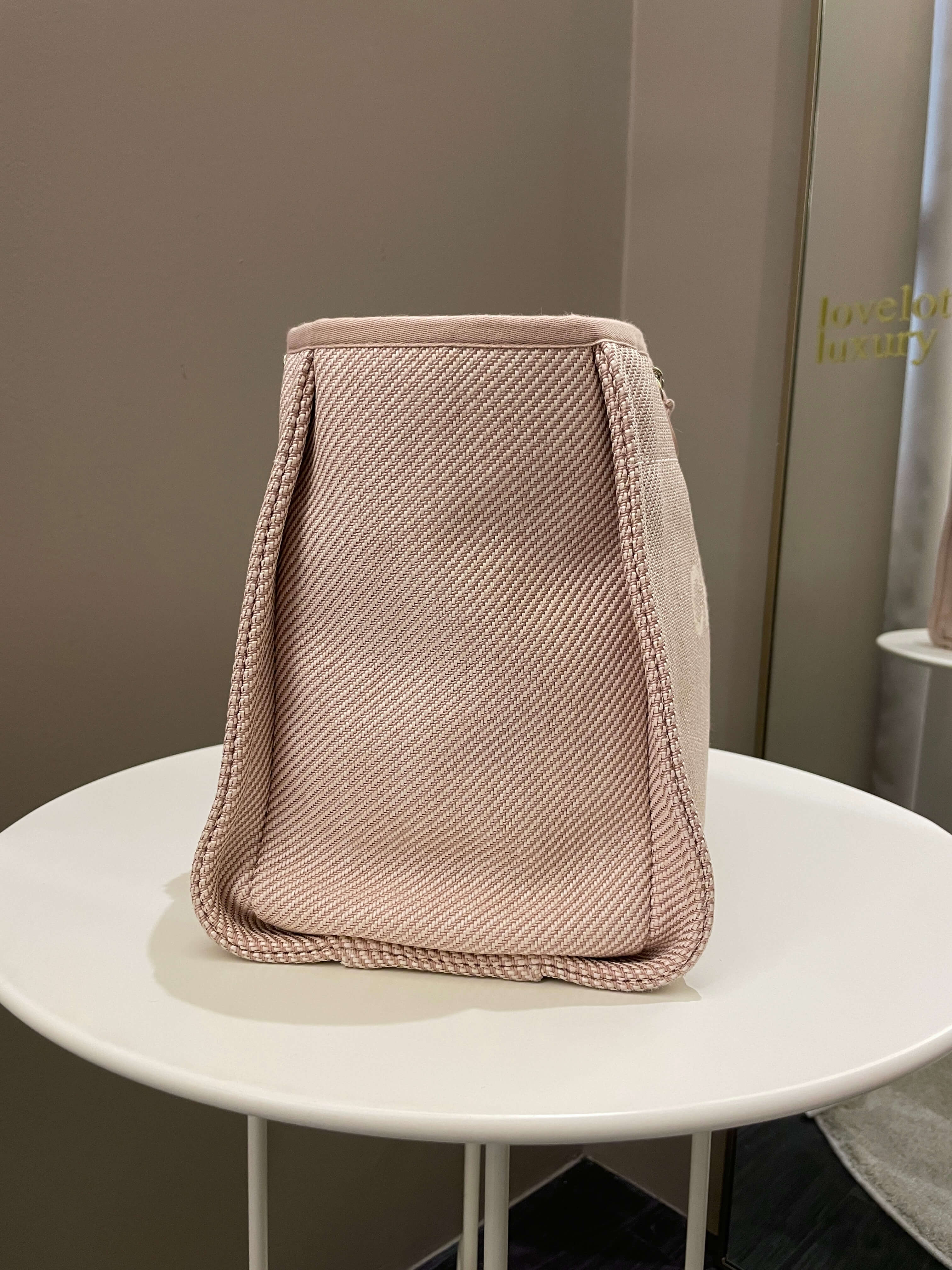 Chanel Deauville Shopper Tote Beige