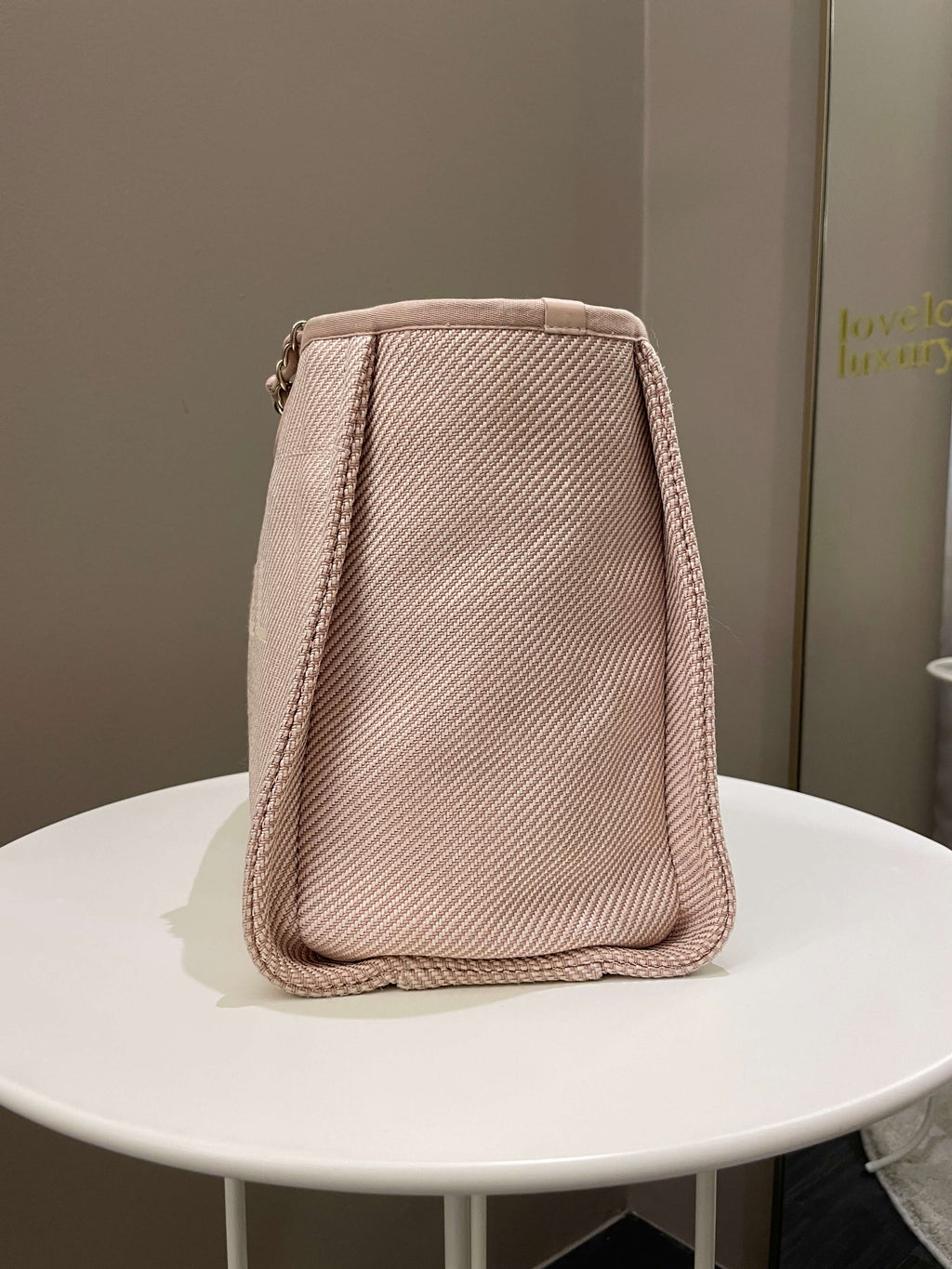 Chanel Deauville Shopper Tote Beige
