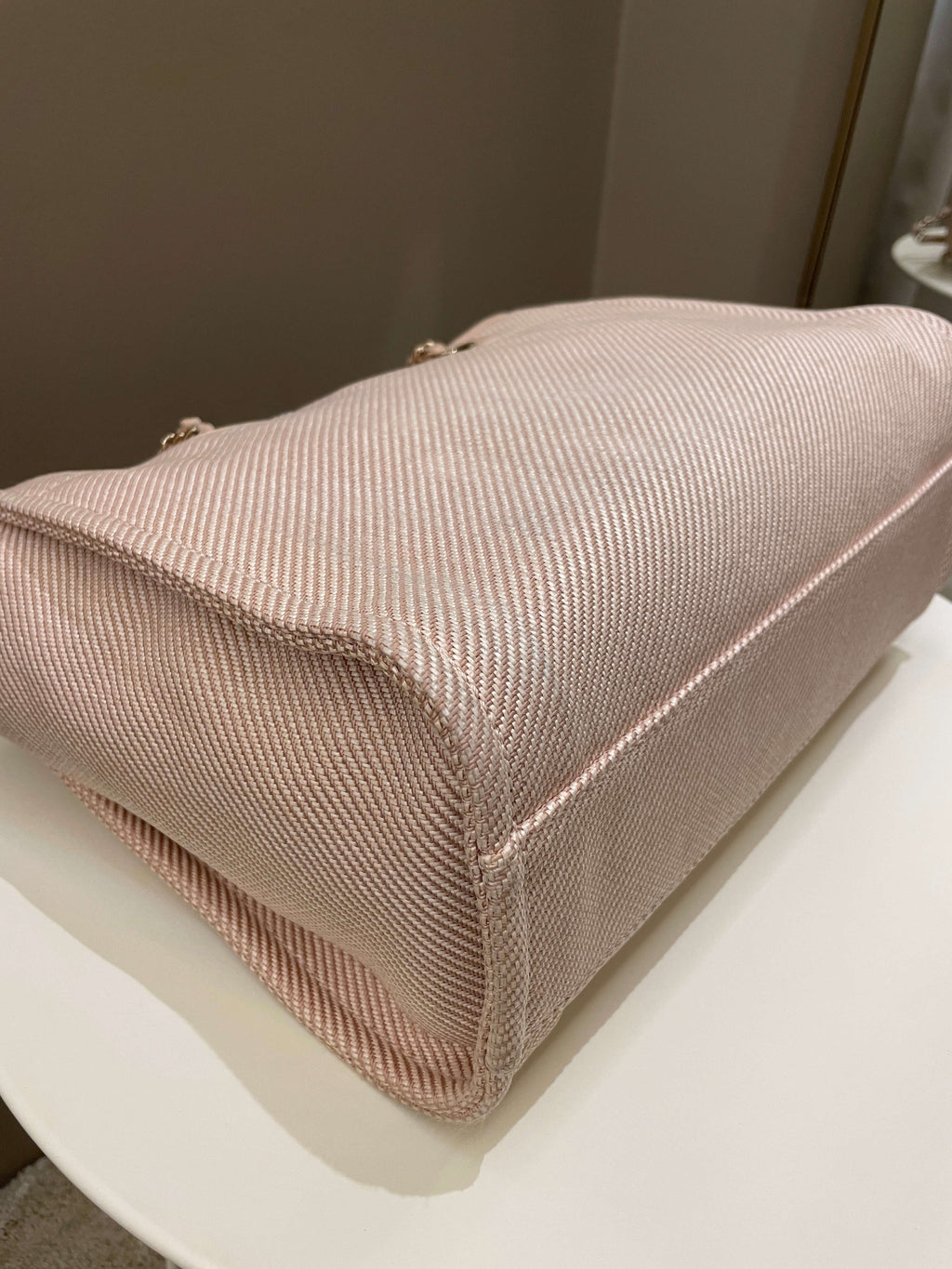 Chanel Deauville Shopper Tote Beige