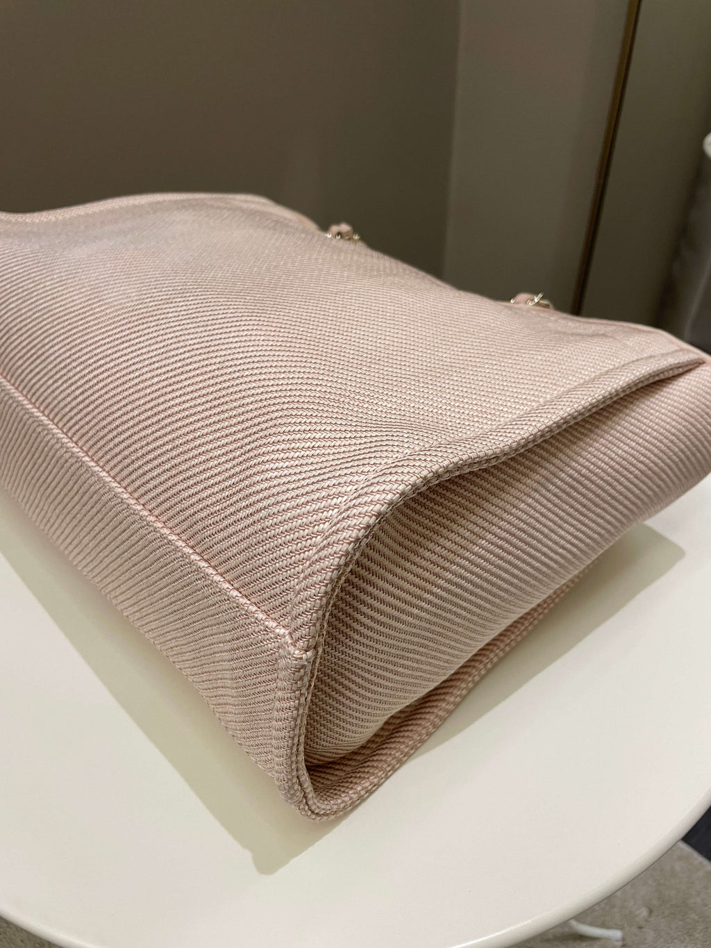 Chanel Deauville Shopper Tote Beige