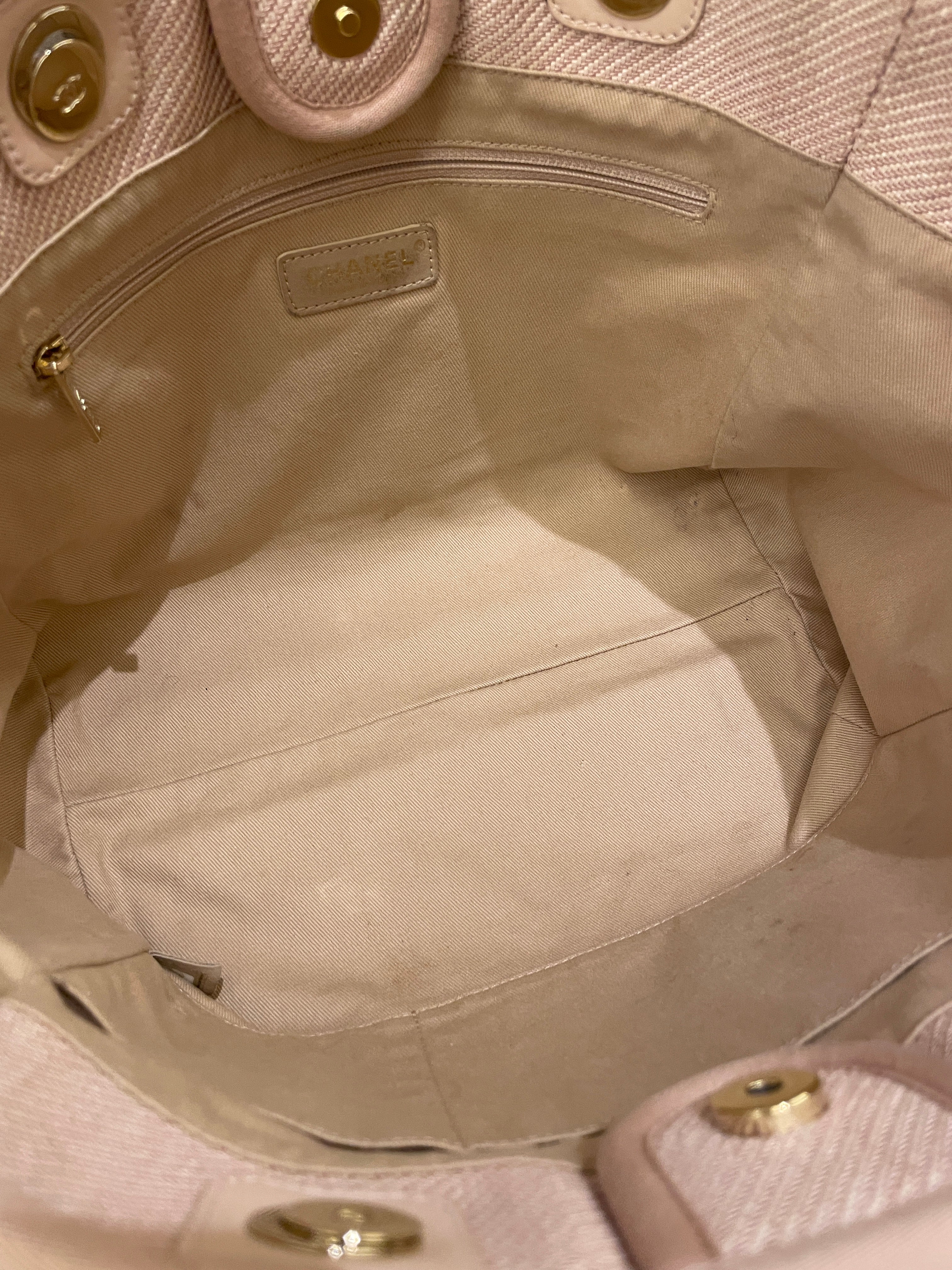 Chanel Deauville Shopper Tote Beige