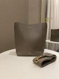 Celine Sangle Bucket Bag Taupe Grainy Calfskin