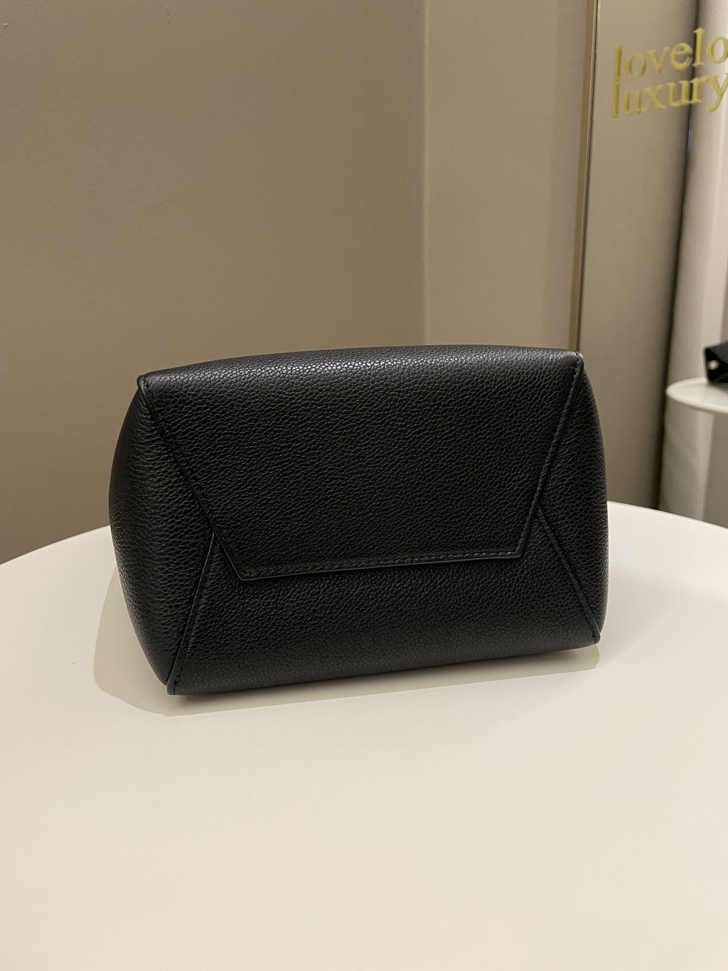 Celine Sangle Bucket Bag Black Grainy Calfskin