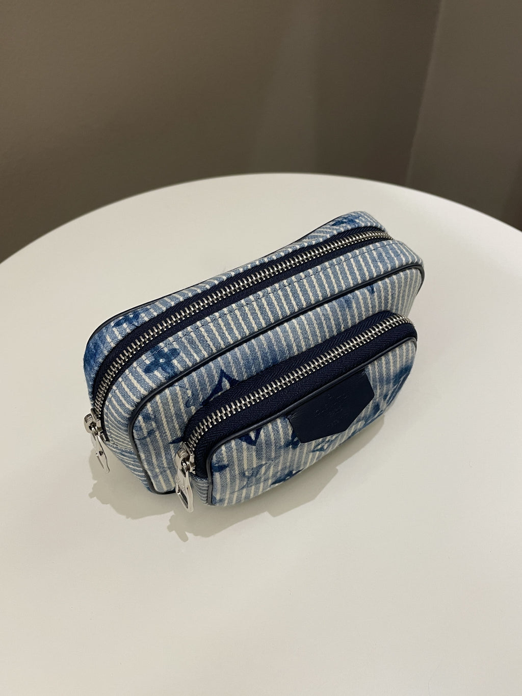 Louis Vuitton Outdoor Pouch Hickory Stripes Denim Watercolor