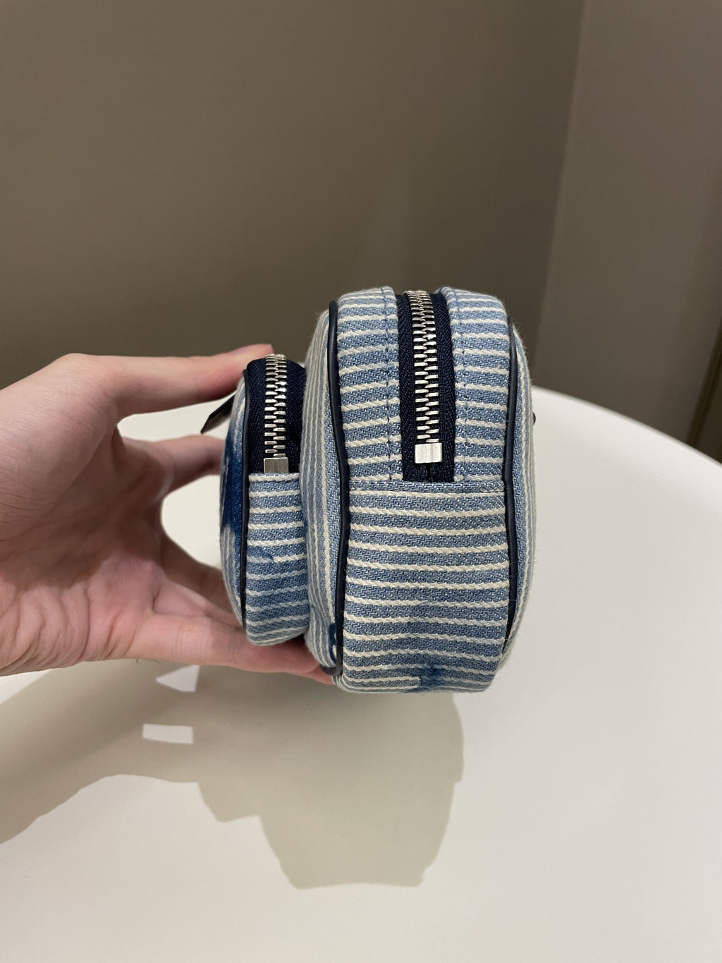 Louis Vuitton Outdoor Pouch Hickory Stripes Denim Watercolor
