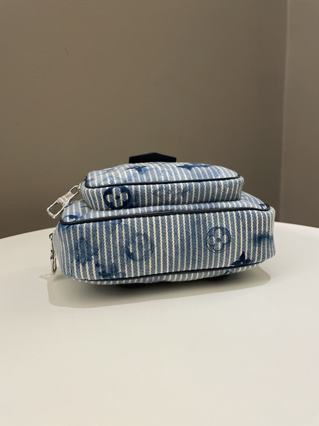 Louis Vuitton Outdoor Pouch Hickory Stripes Denim Watercolor
