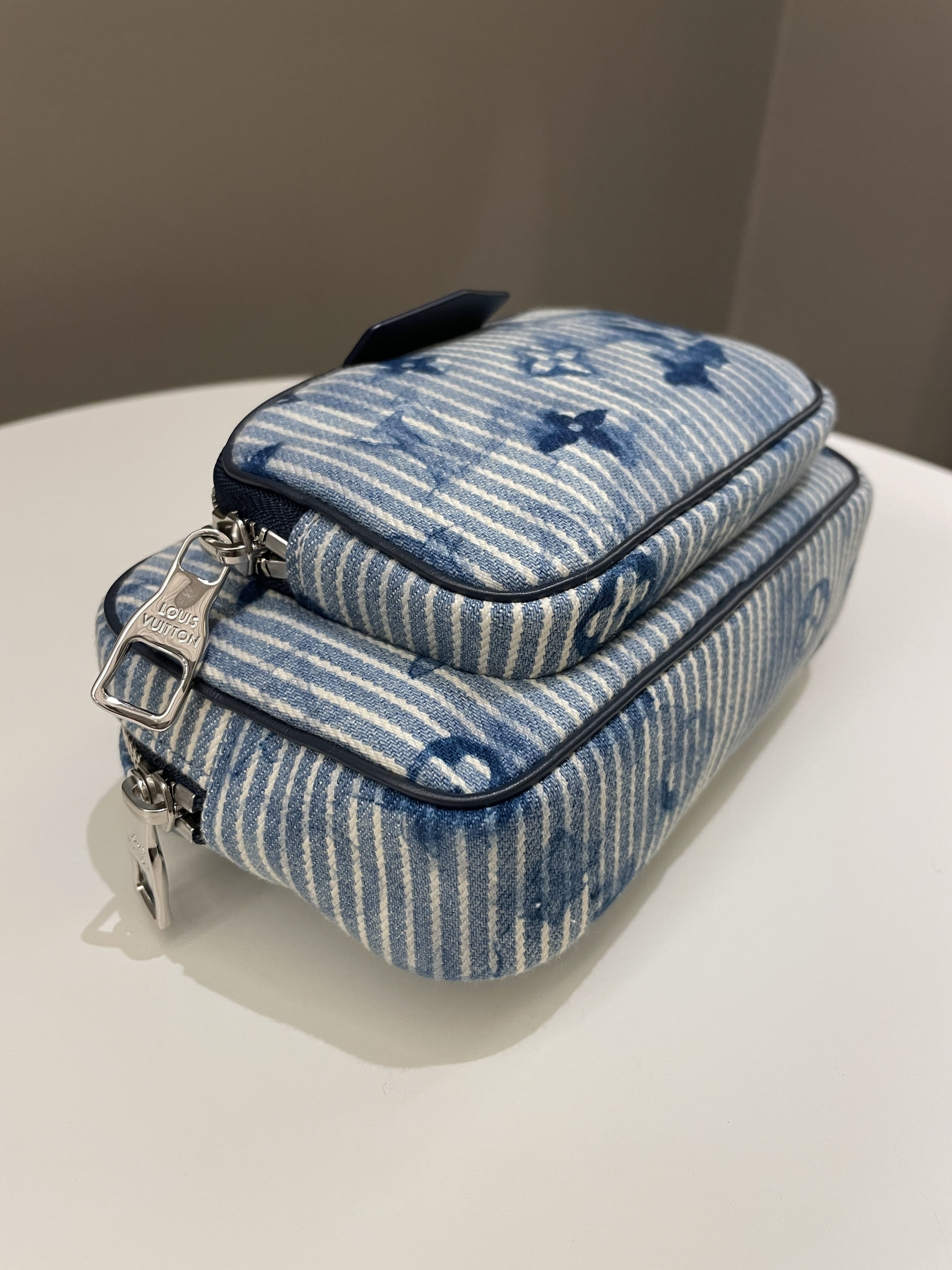 Louis Vuitton Outdoor Pouch Hickory Stripes Denim Watercolor