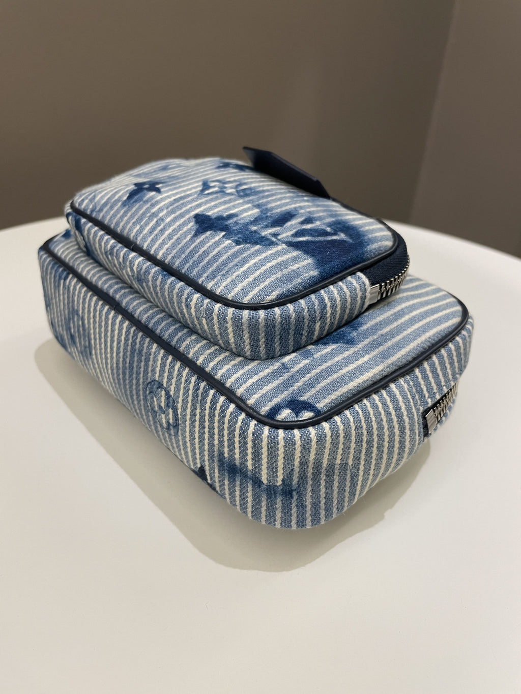 Louis Vuitton Outdoor Pouch Hickory Stripes Denim Watercolor