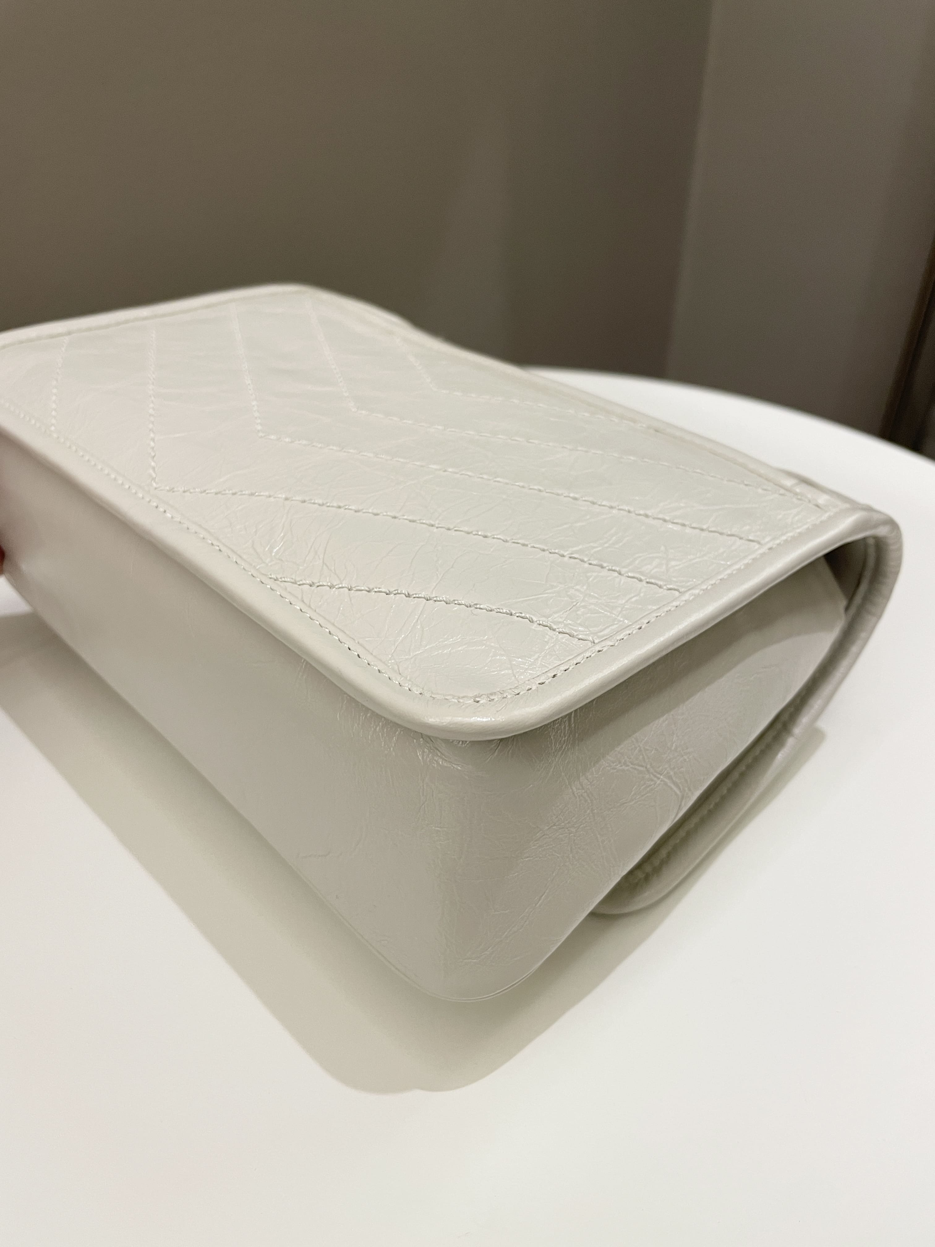 Saint Laurent Niki Baby Creme Aged Calfskin