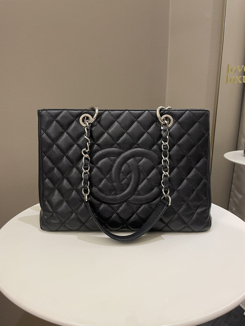 Chanel Classic Quilted GST Black Caviar