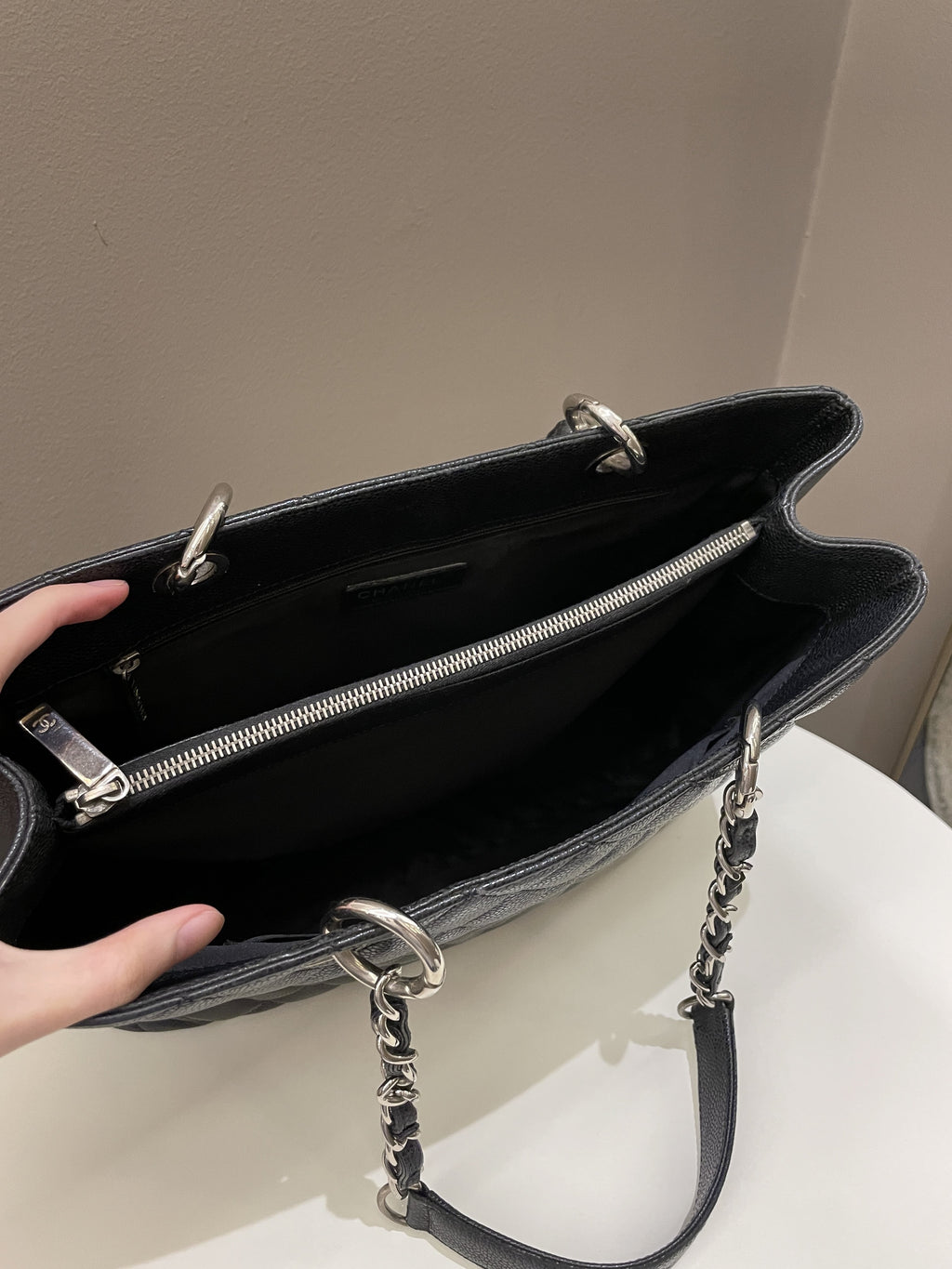 Chanel Classic Quilted GST Black Caviar