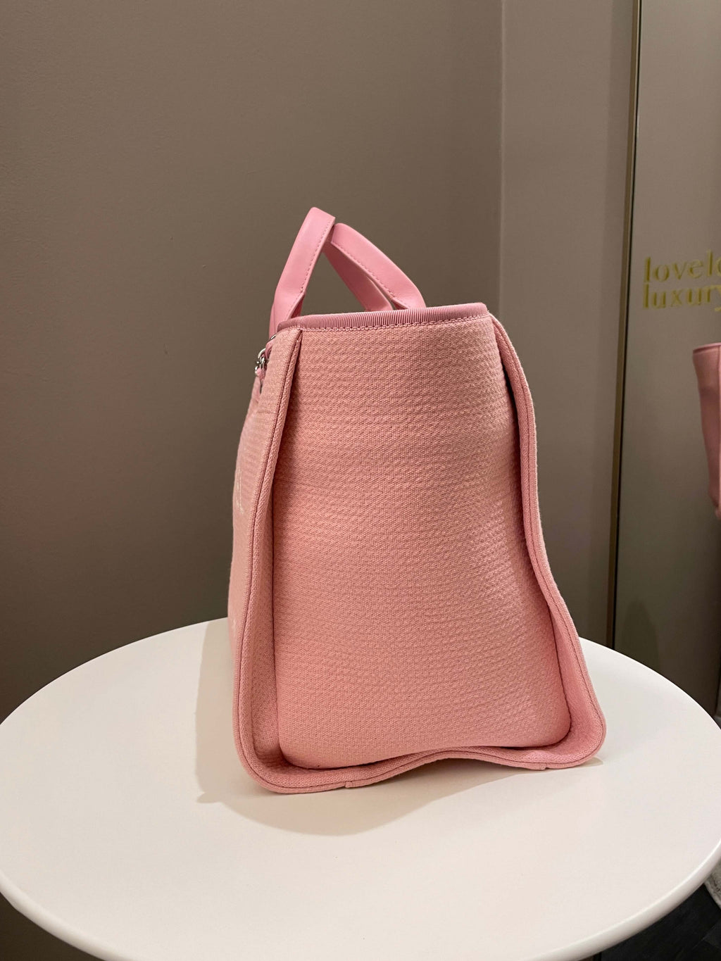 Chanel Deauville Shopper Tote Pink