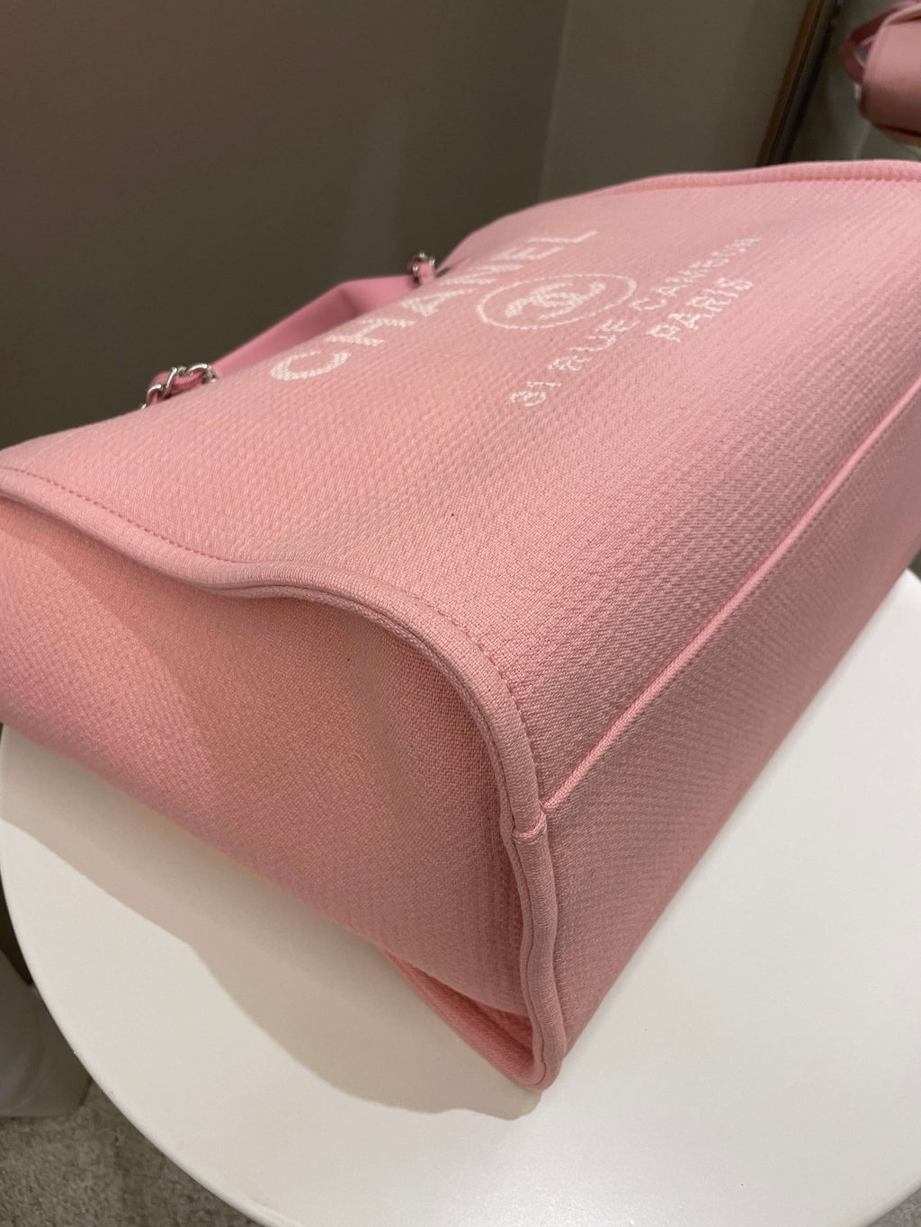 Chanel Deauville Shopper Tote Pink