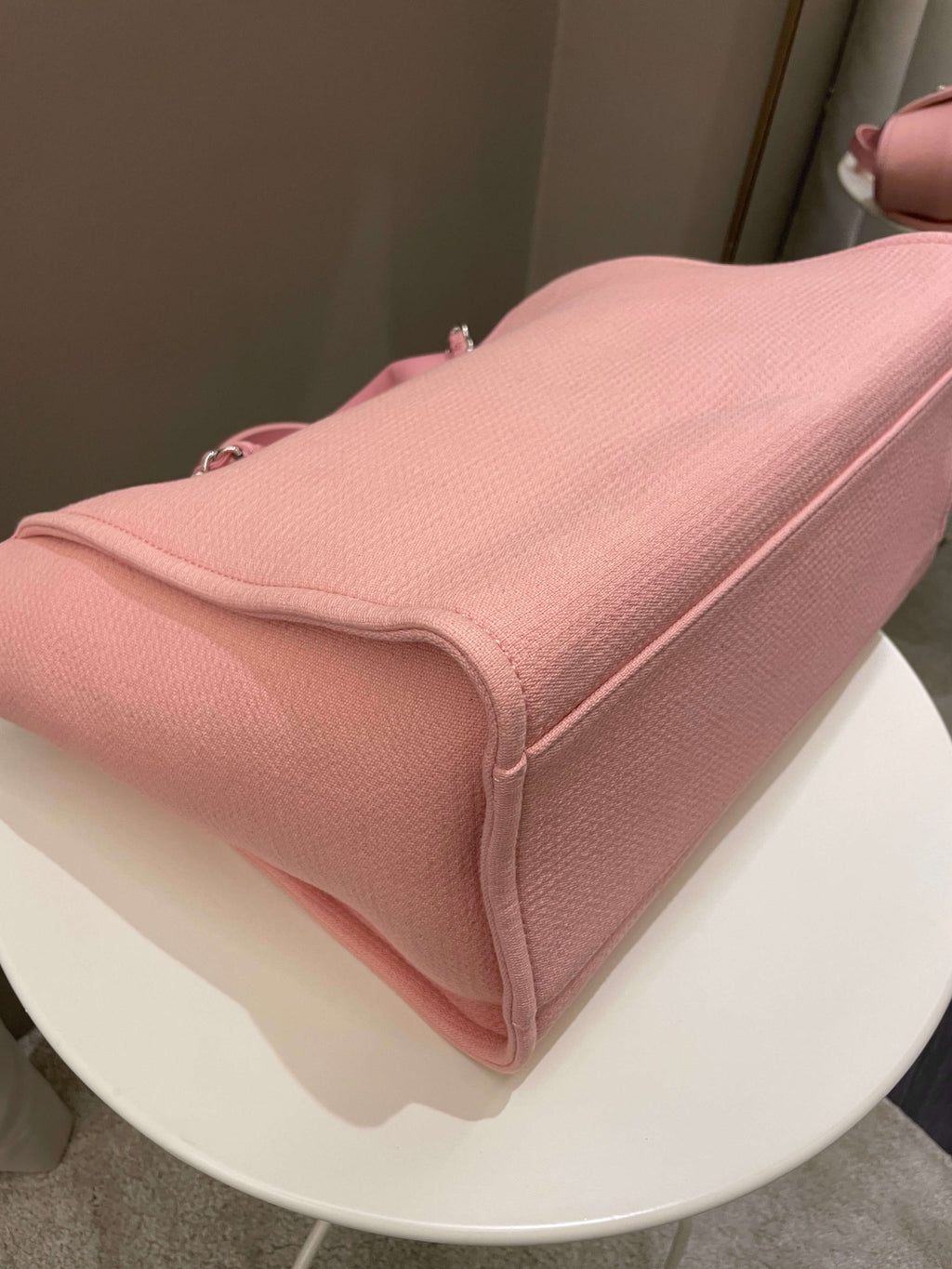 Chanel Deauville Shopper Tote Pink