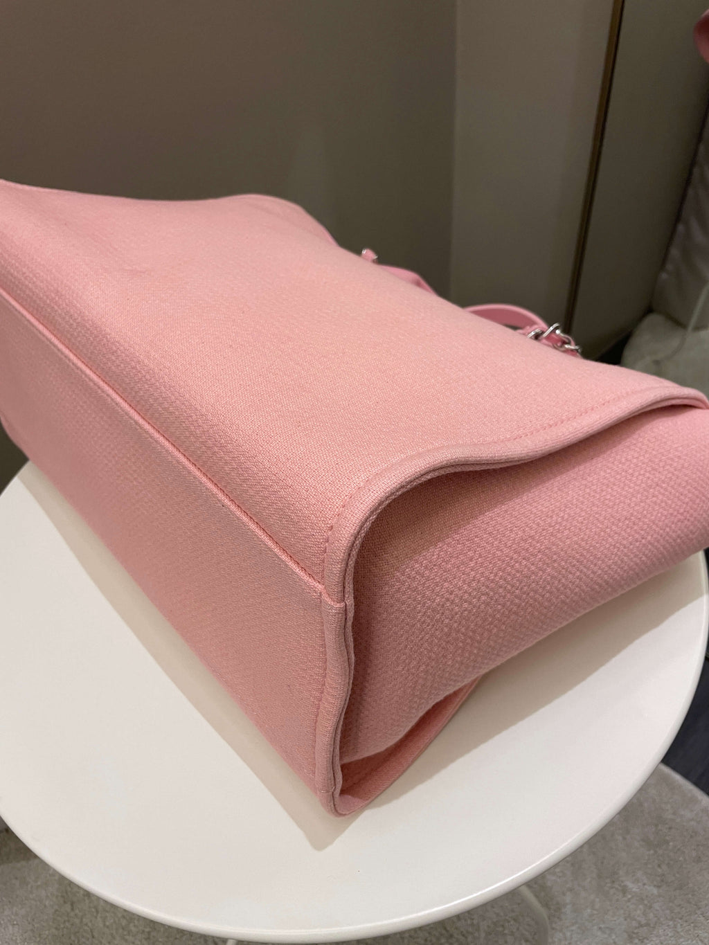 Chanel Deauville Shopper Tote Pink