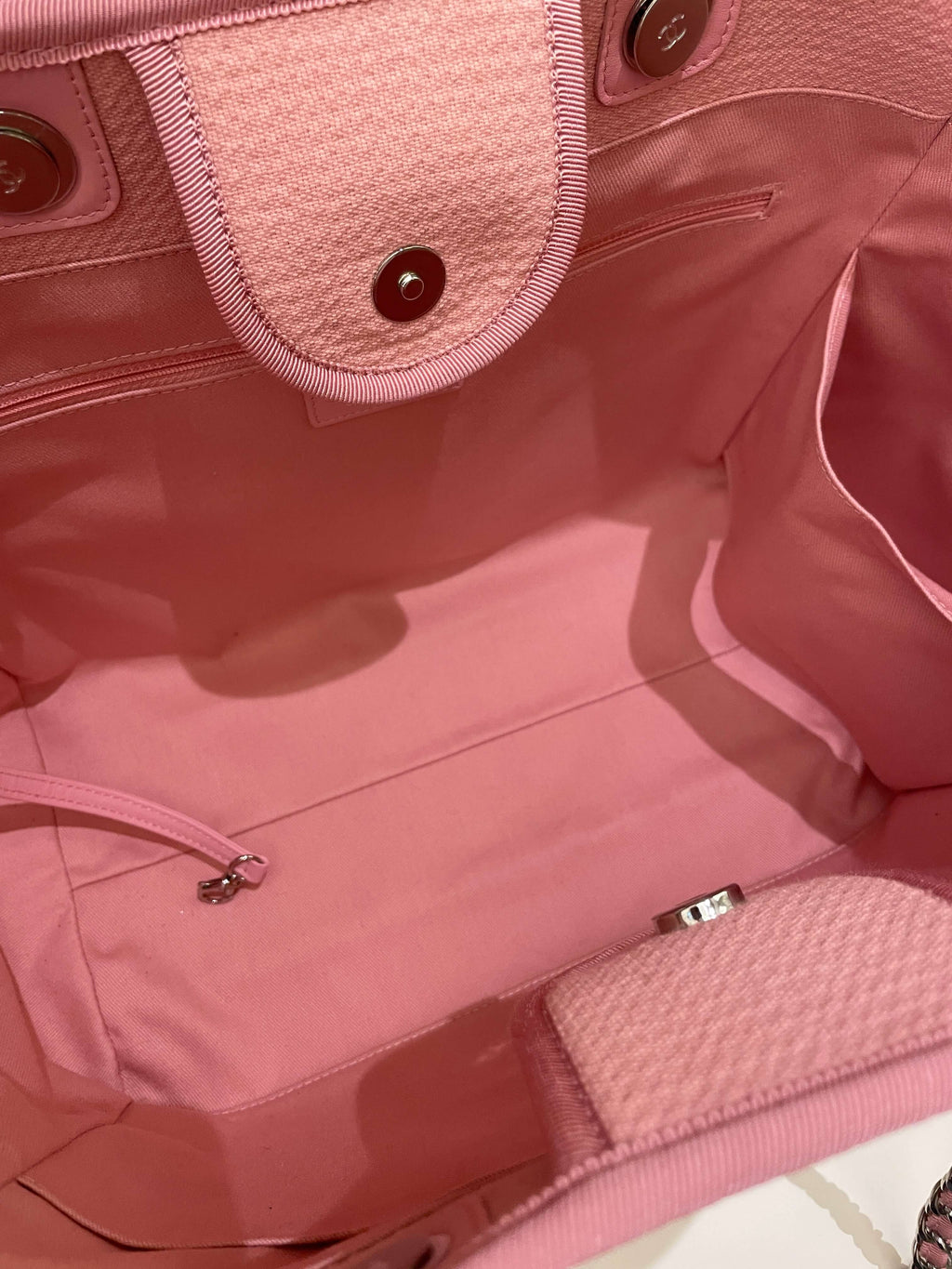 Chanel Deauville Shopper Tote Pink