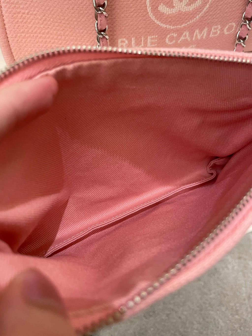 Chanel Deauville Shopper Tote Pink