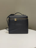 Loro Piana Extra Pocket Backpack Midnight Grainy Calfskin