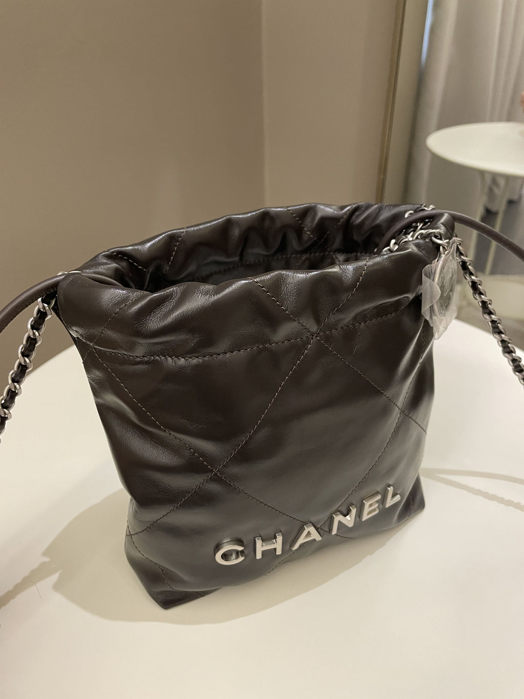 Chanel 22 Mini Dark Ebene Calfskin