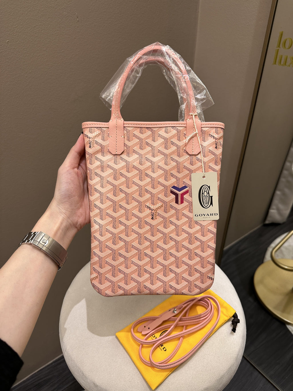 Goyard Limited Edition Poitiers Bag Rose Poudre Pink