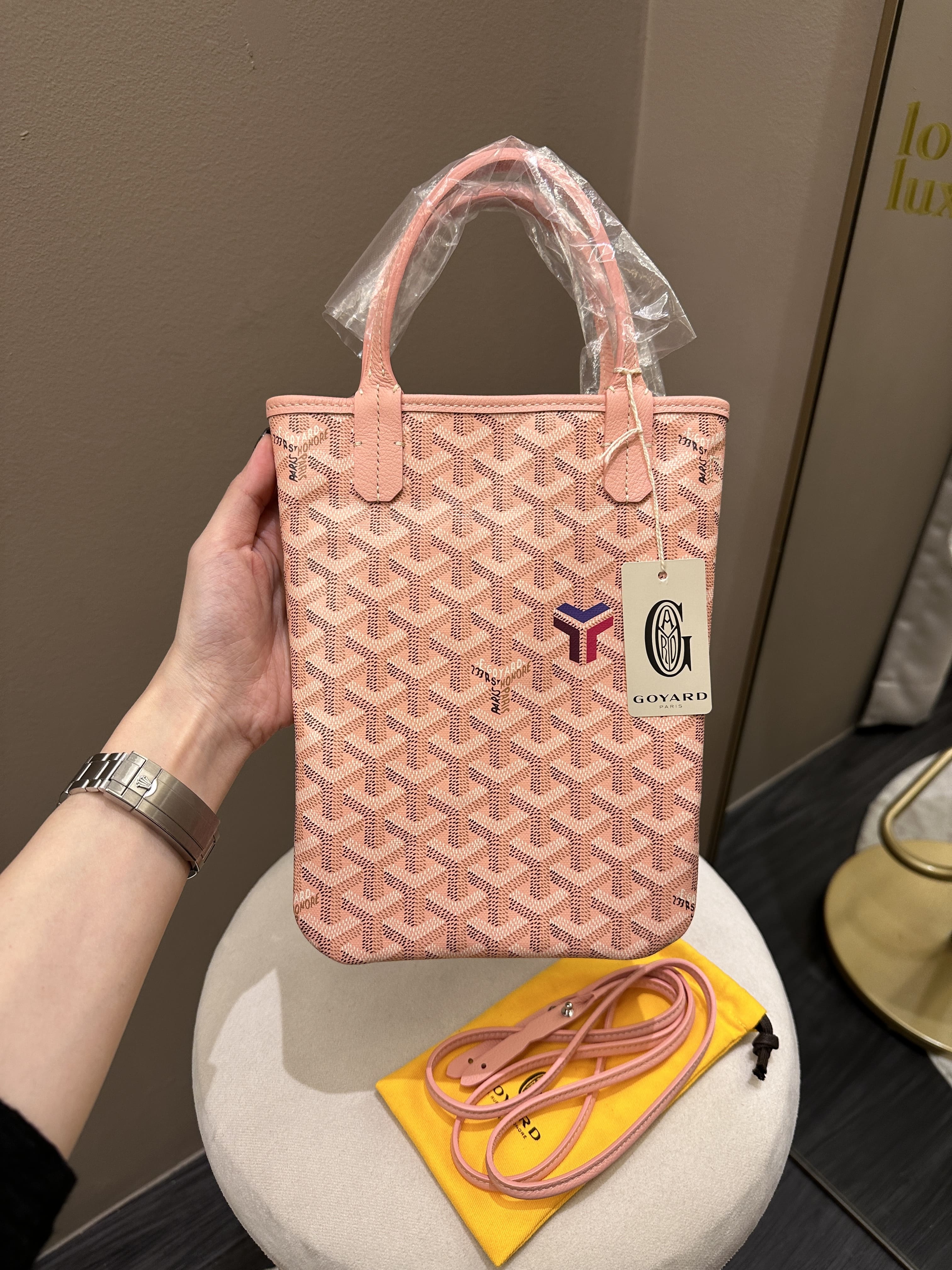 Goyard Limited Edition Poitiers Bag Rose Poudre Pink