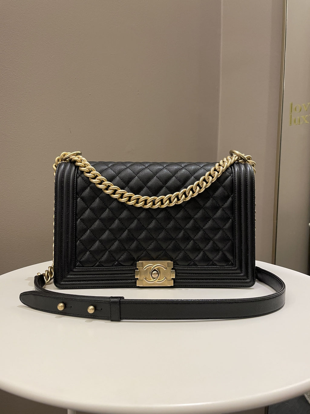 Chanel Quilted New Medium Boy Black Caviar